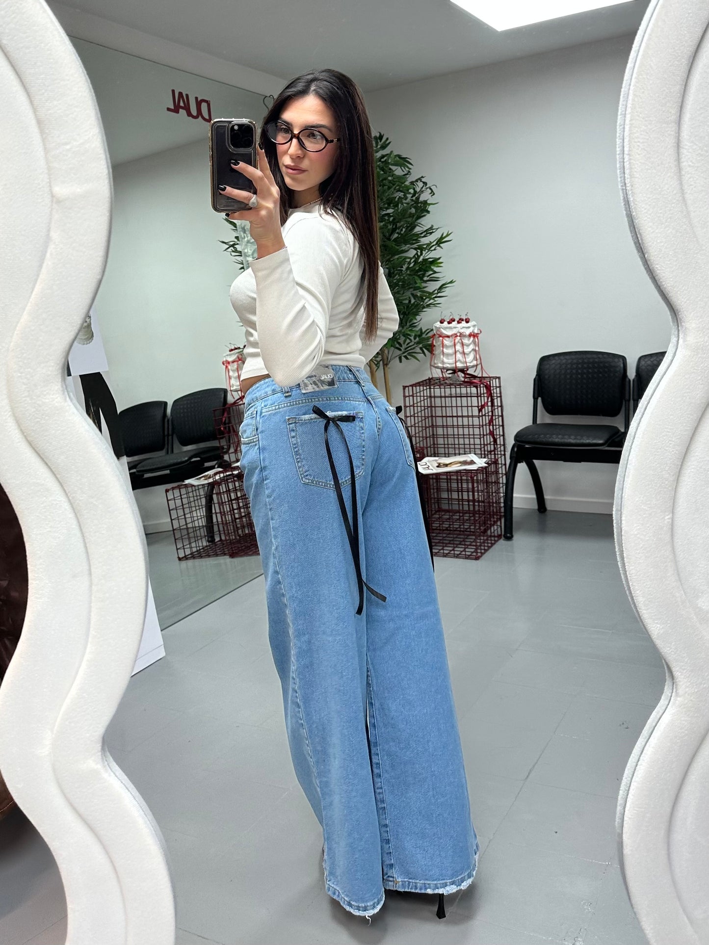 PANTALONI JEANS FIOCCHI TASCA