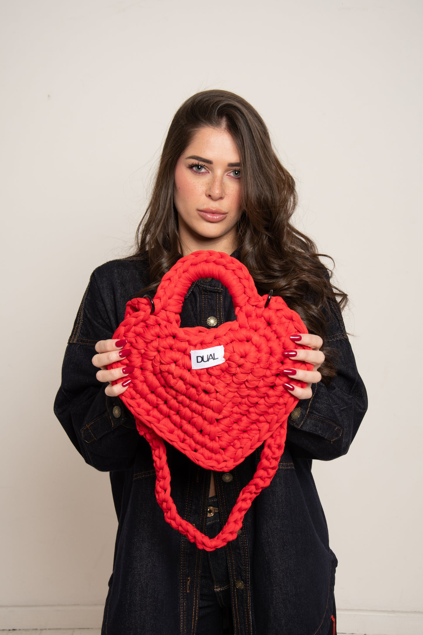 BAG HEART RED