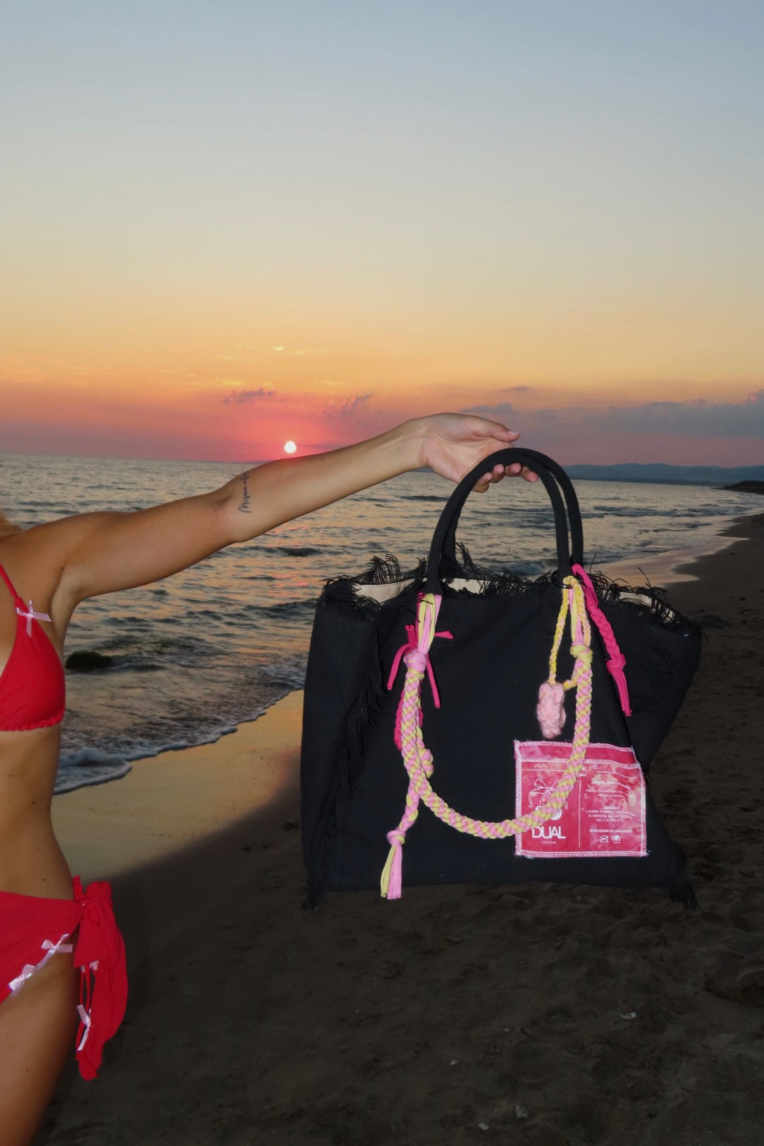 BAG BEACH TROPICAL NERA
