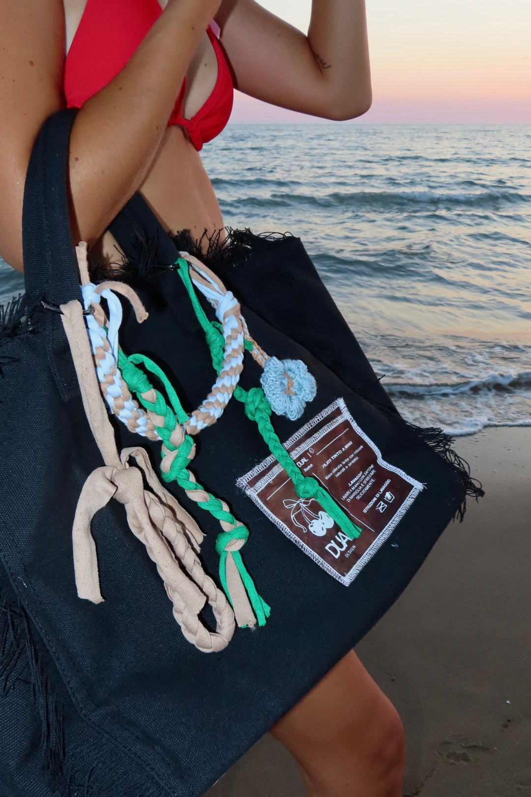 BAG BEACH TROPICAL NERA