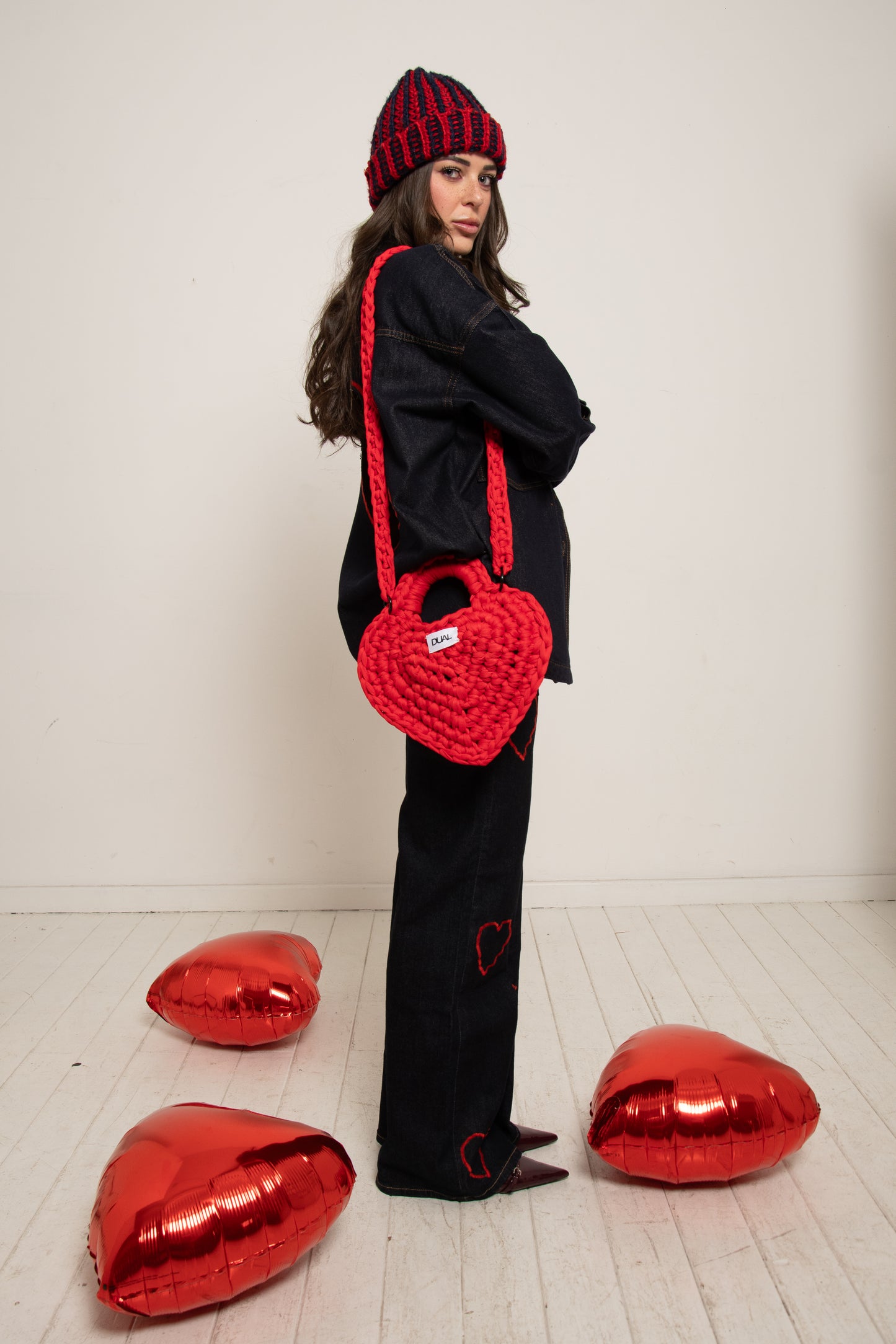 BAG HEART RED