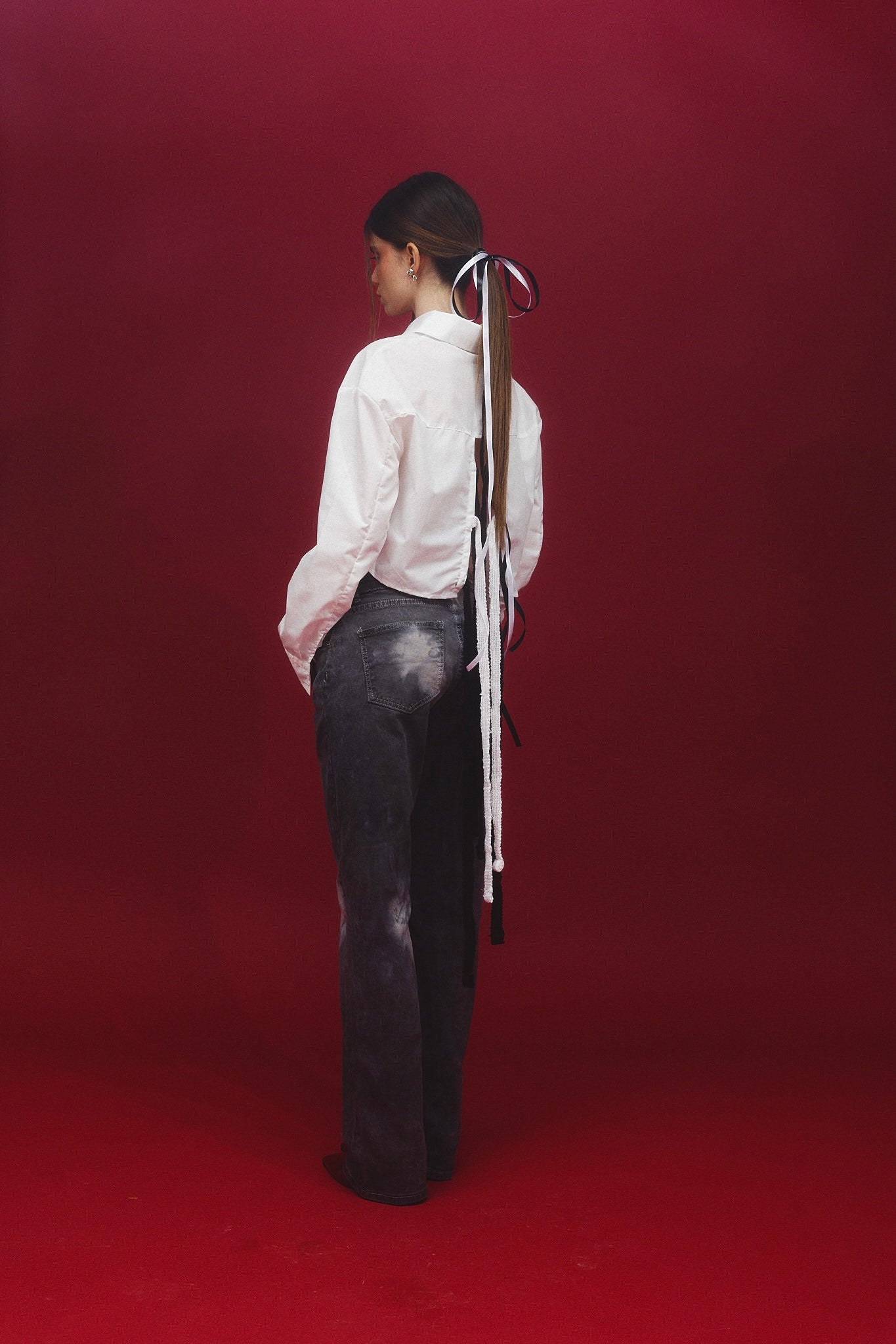 PANTALONI JEANS TINTURA HANDMADE