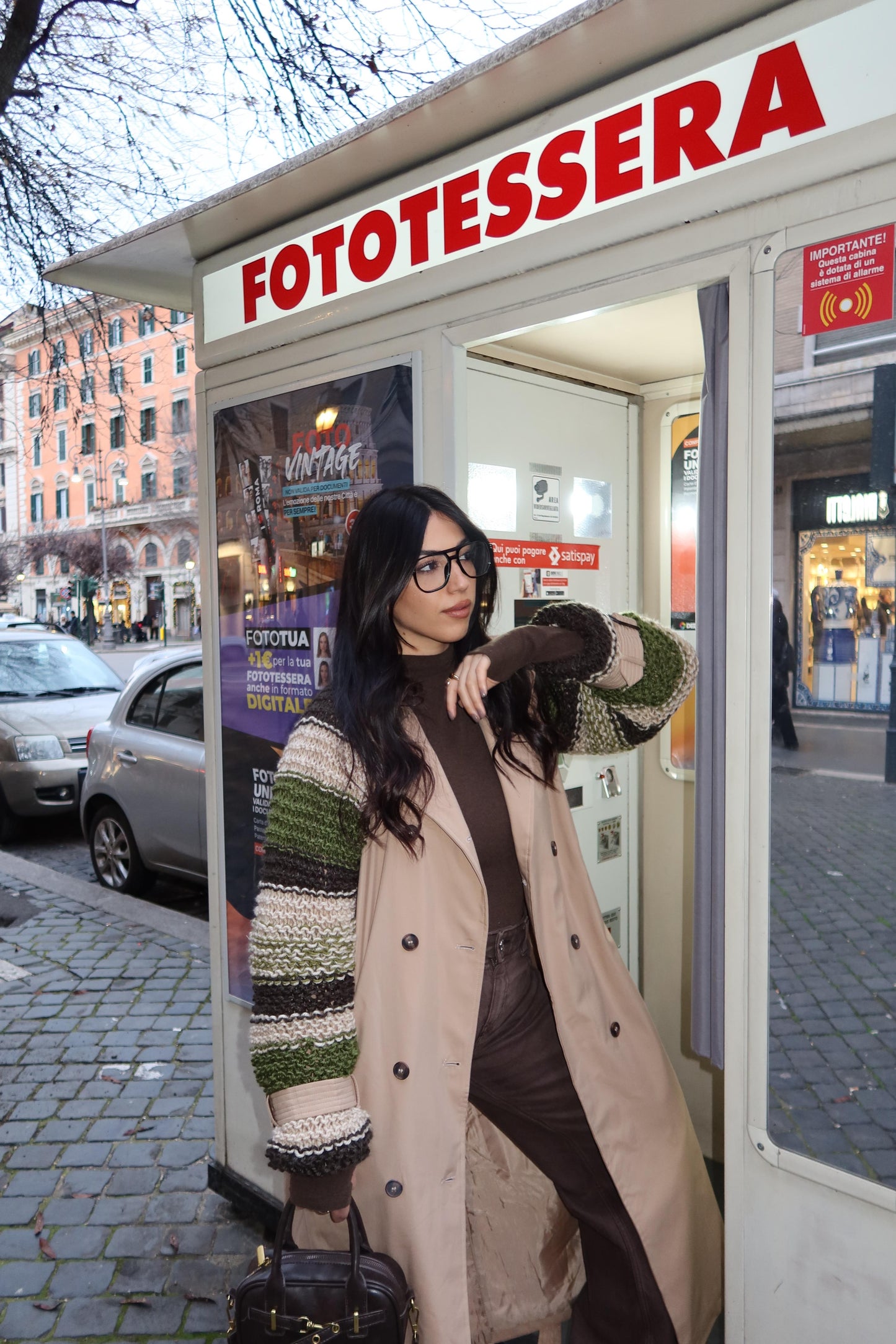 TRENCH CAMMELLO MANICHE MAGLIERIA