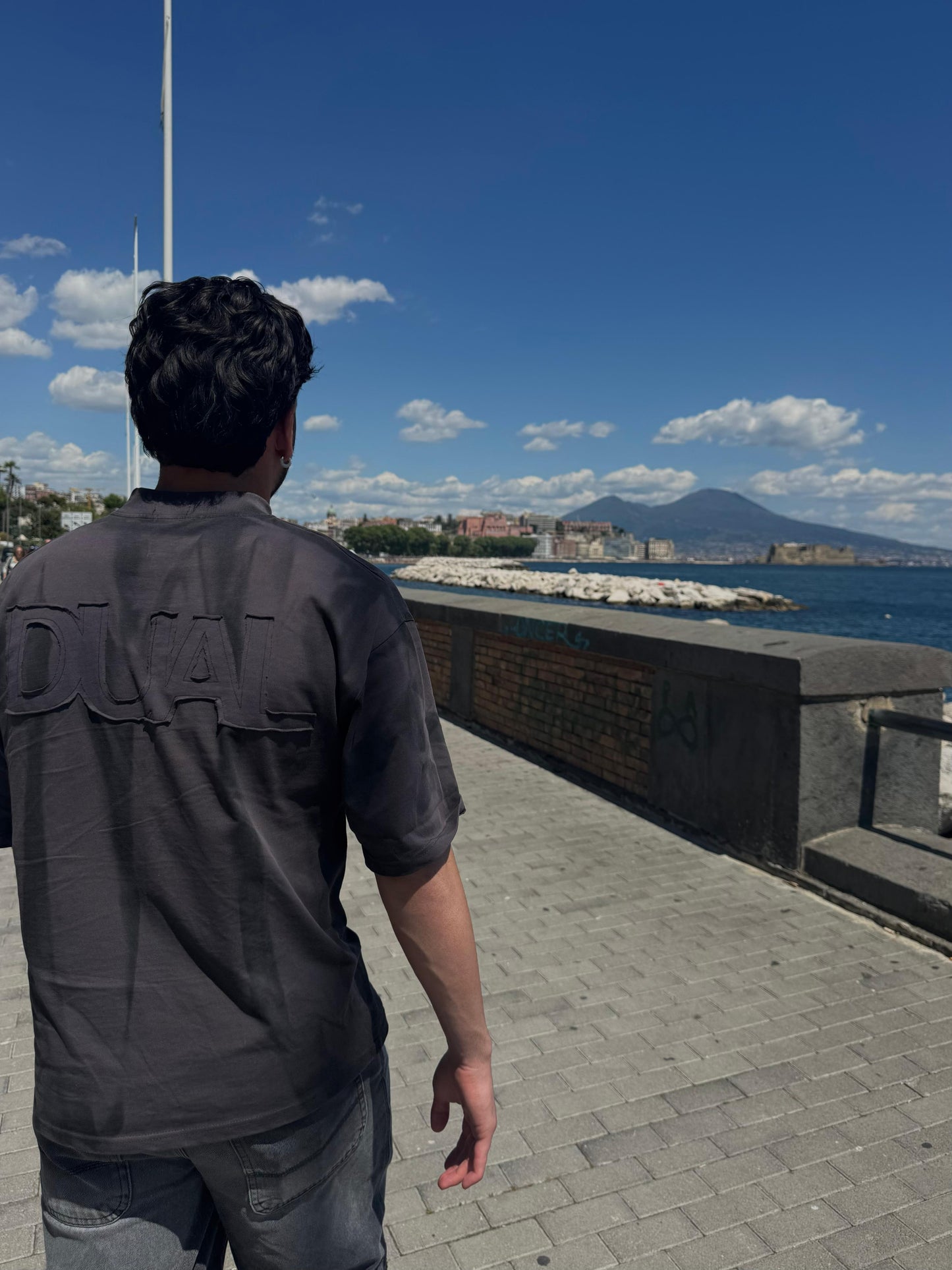 T-SHIRT OVER MAN - GRIGIA