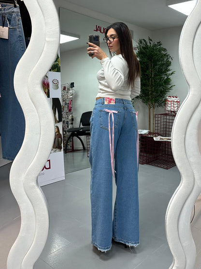PANTALONI JEANS FIOCCHI TASCA