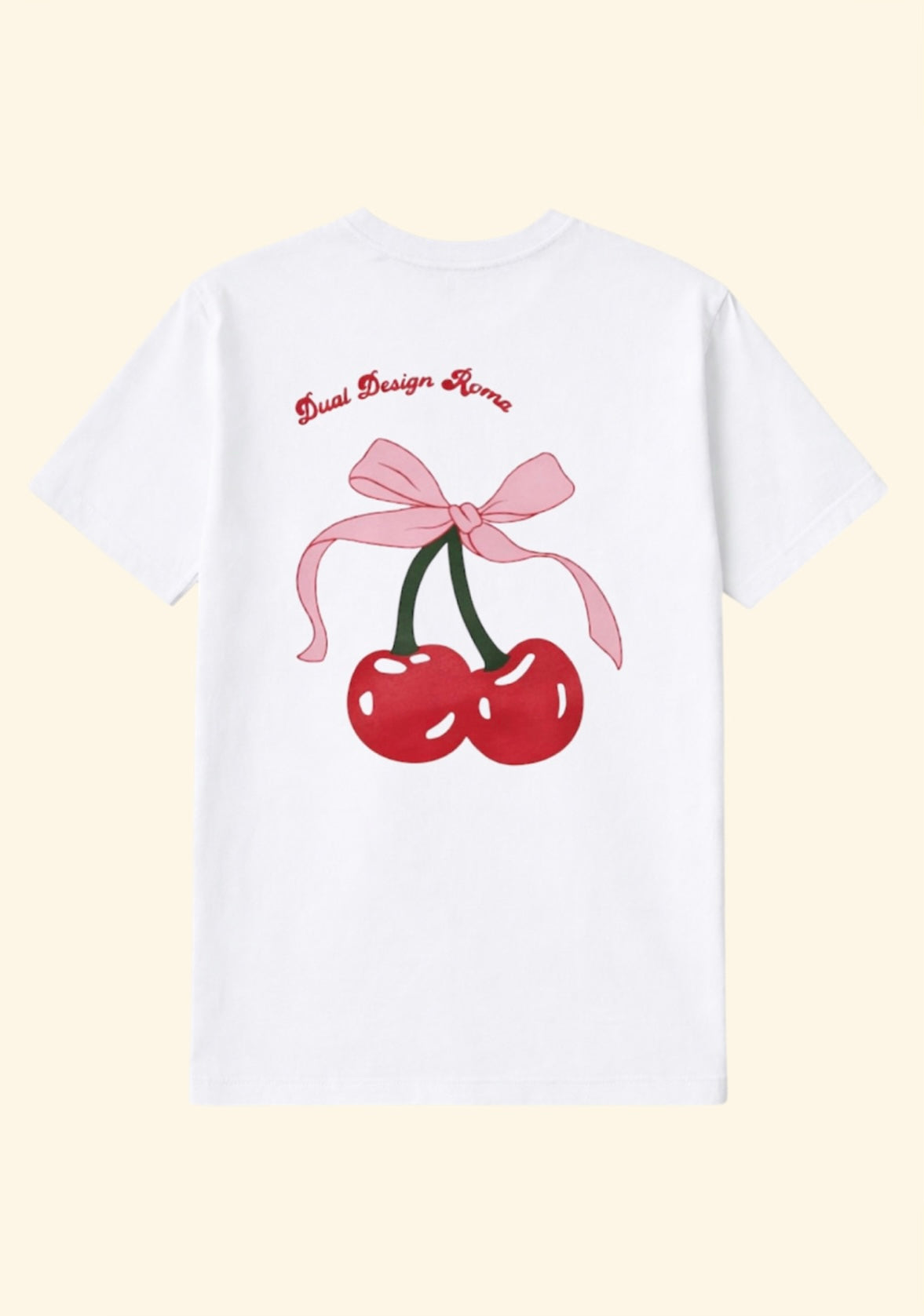 T-SHIRT OVER CHERRY - 100% COTONE ORGANICO