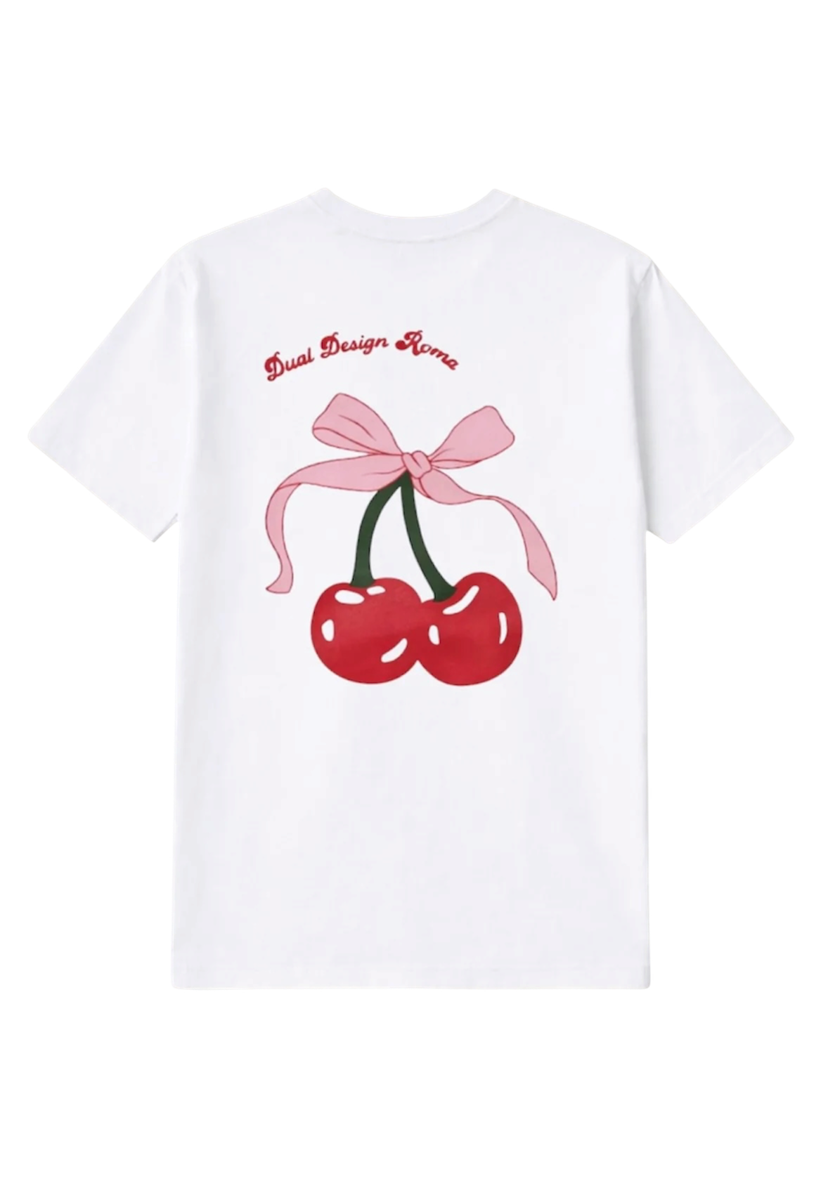 T-SHIRT OVER CHERRY - 100% COTONE ORGANICO