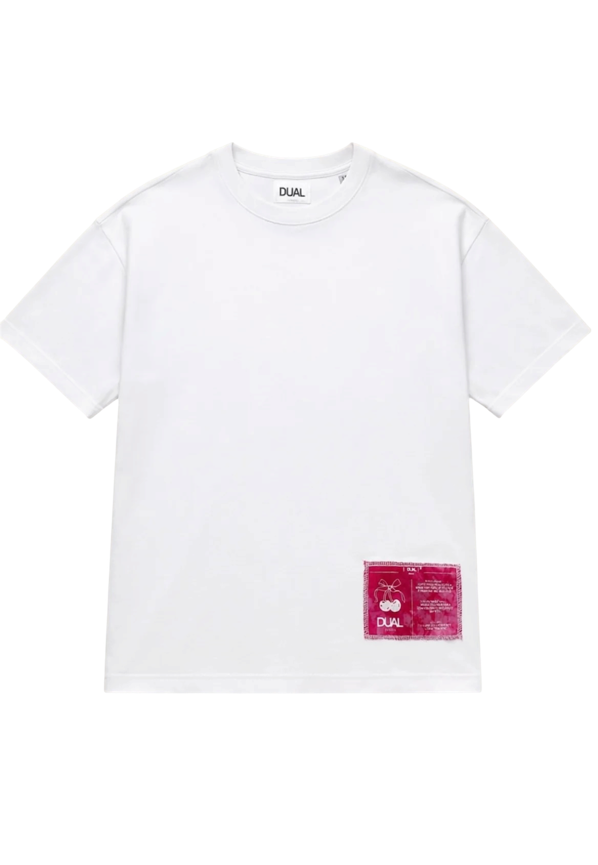 T-SHIRT OVER CHERRY - 100% COTONE ORGANICO