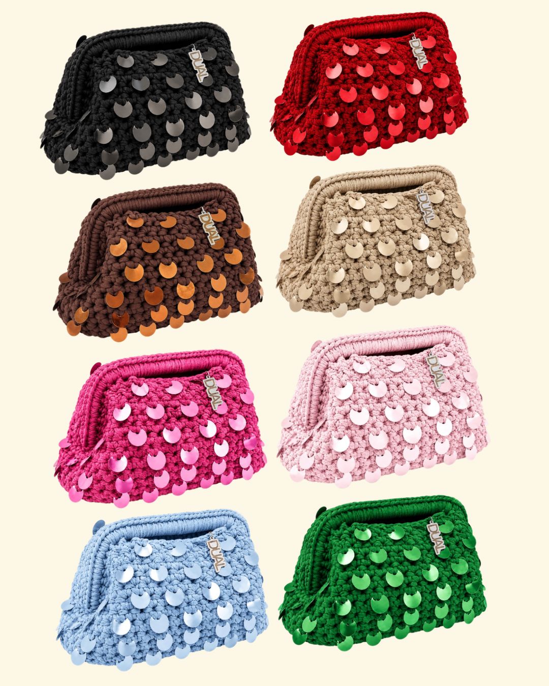 CLUTCH CROCHET PAILETTES