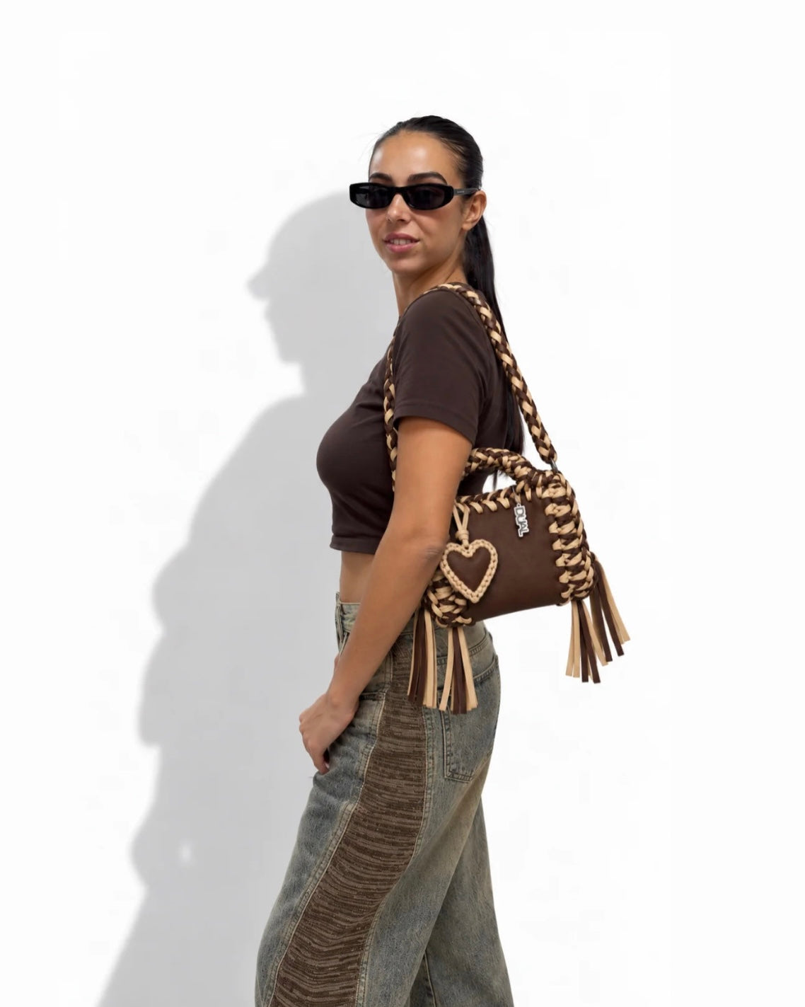 FUNNY BICOLORE - Marrone & Beige
