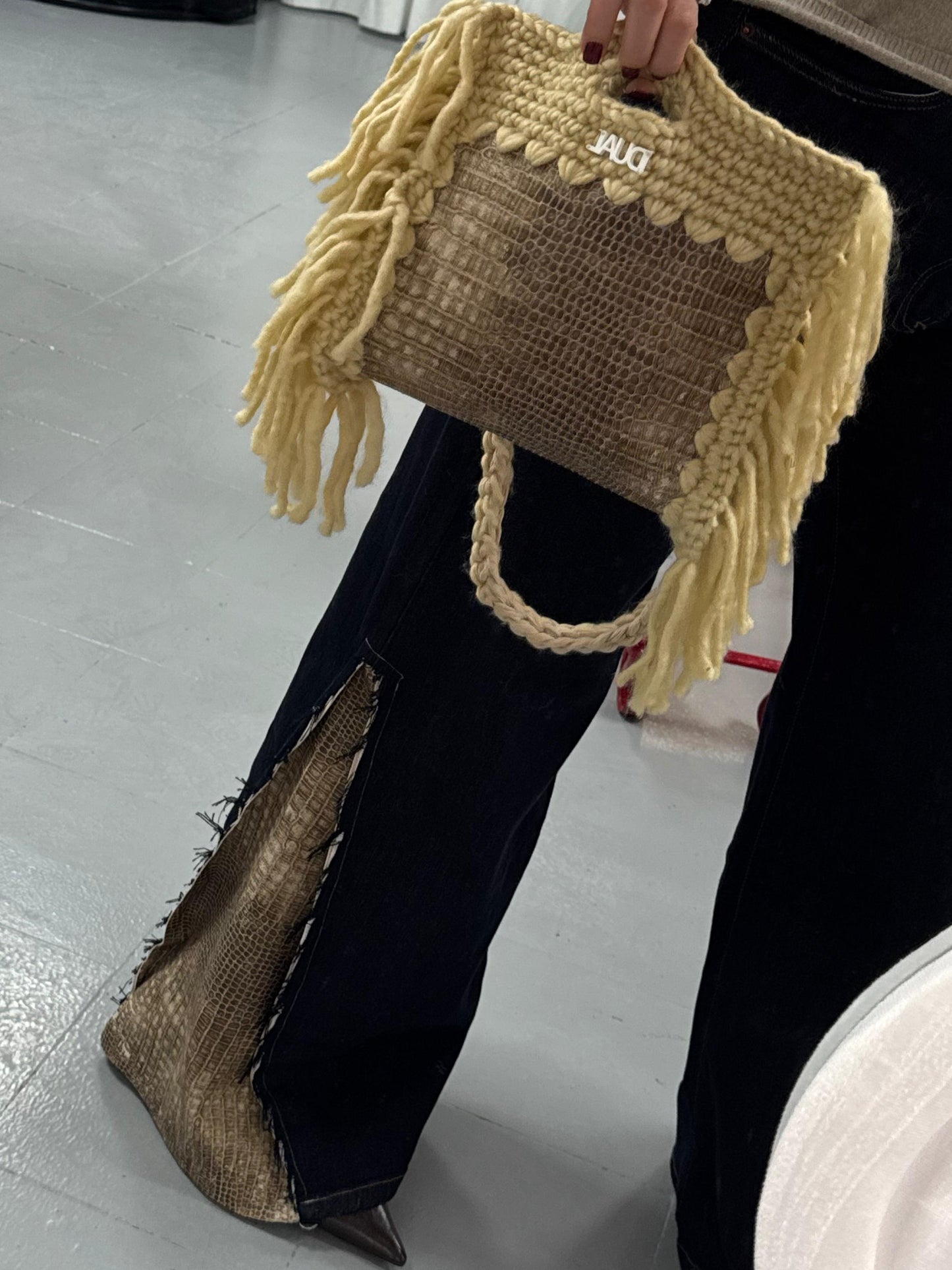 BLOCK BAG ANIMALIER PITONATA