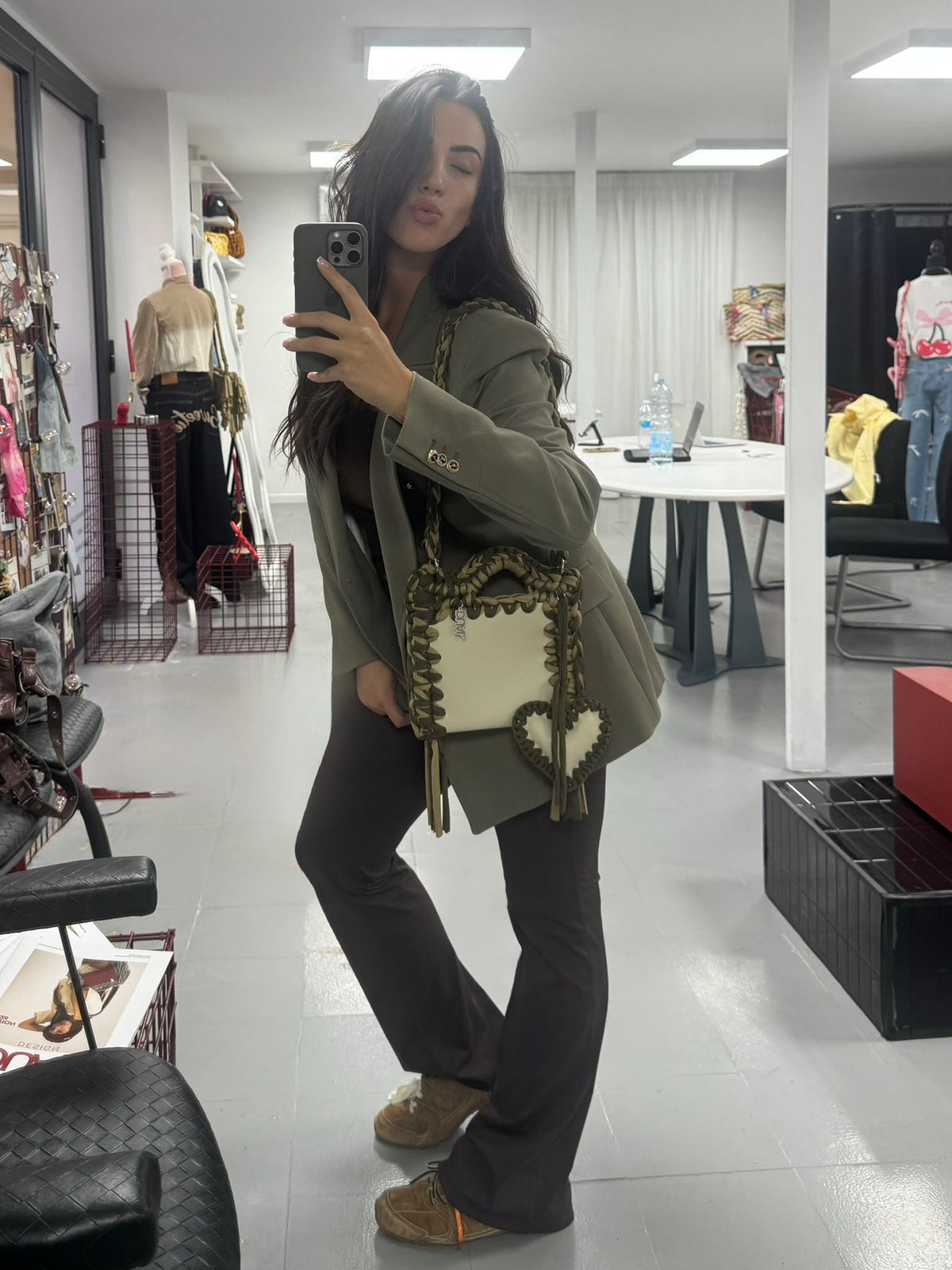 funny bicolore borsa