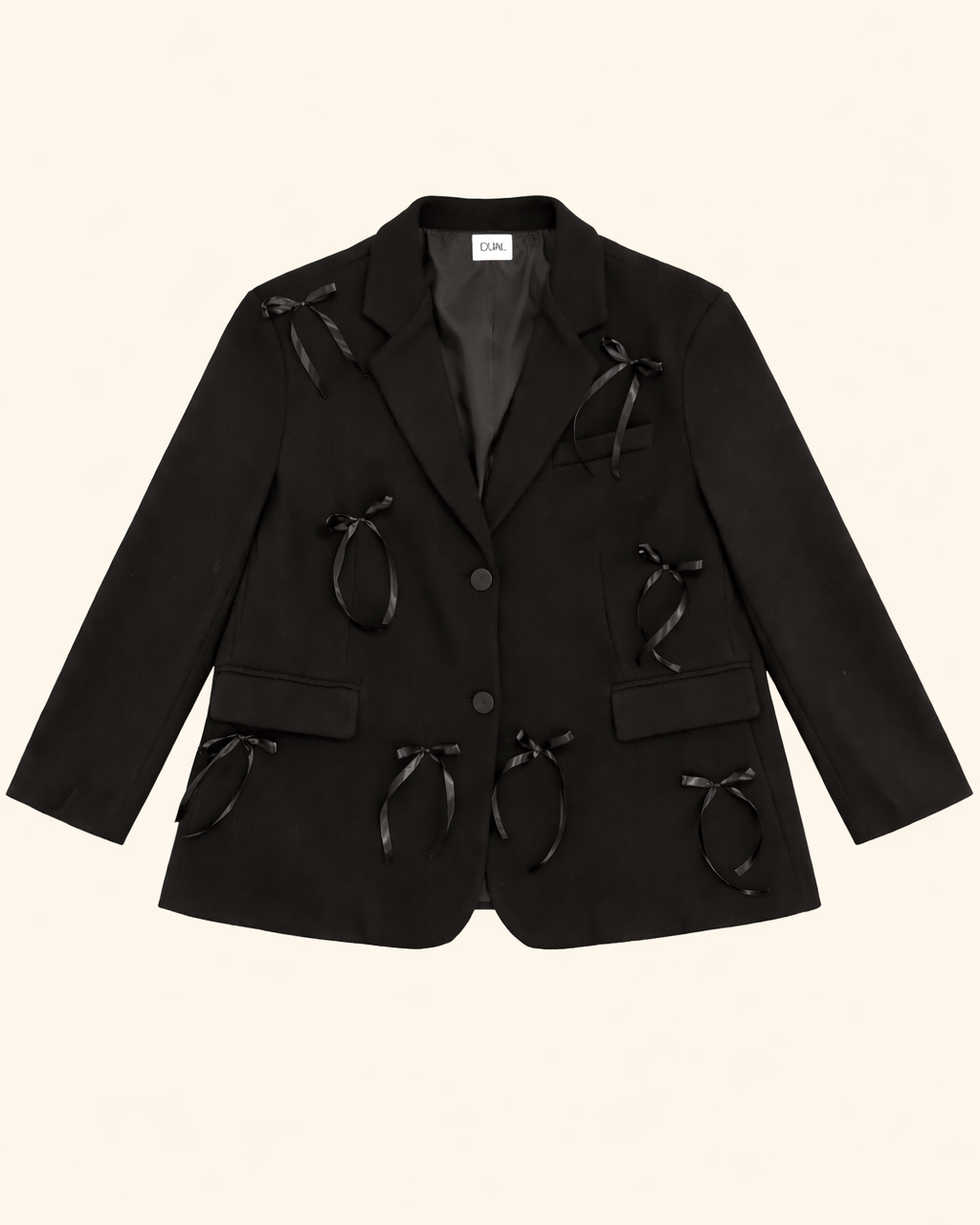 BLAZER GIACCA CAPPOTTO FIOCCHI NERI