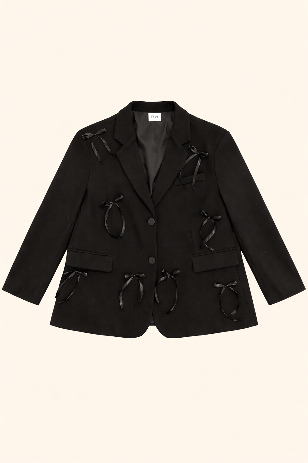 BLAZER GIACCA CAPPOTTO FIOCCHI NERI