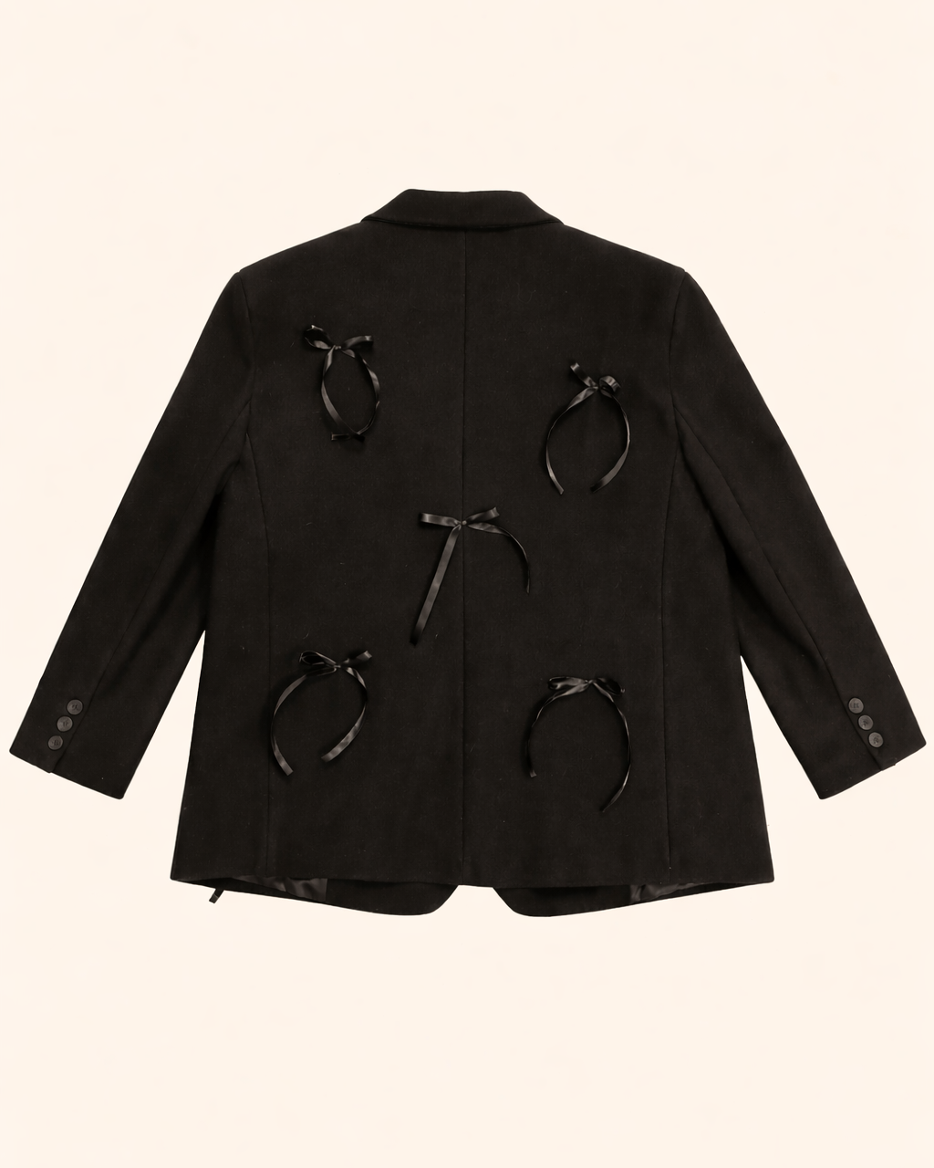 BLAZER GIACCA CAPPOTTO FIOCCHI NERI