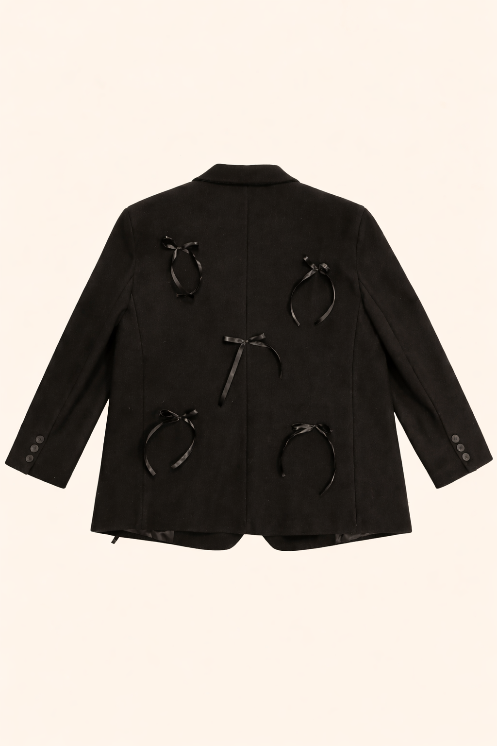 BLAZER GIACCA CAPPOTTO FIOCCHI NERI