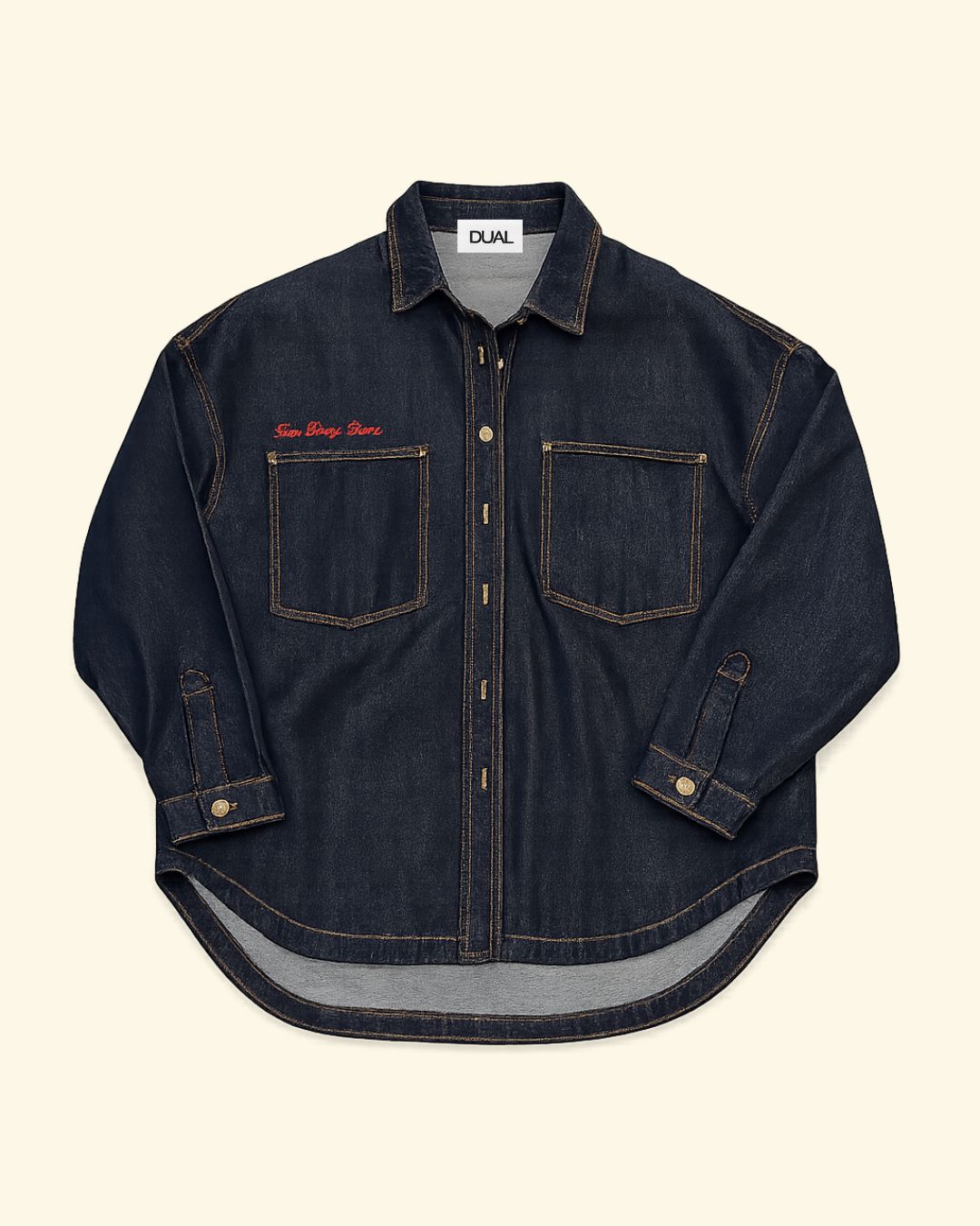 GIACCA CUORE DENIM OVER