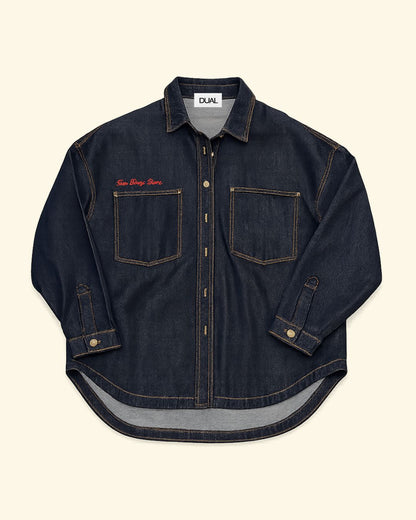 GIACCA CUORE DENIM OVER