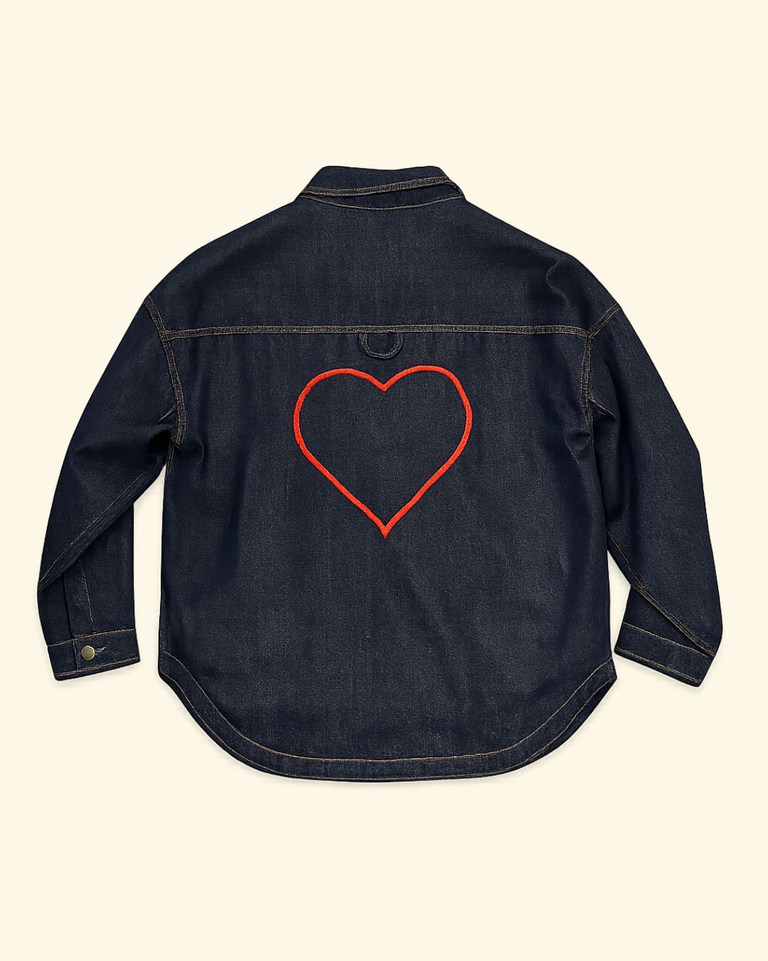 GIACCA CUORE DENIM OVER