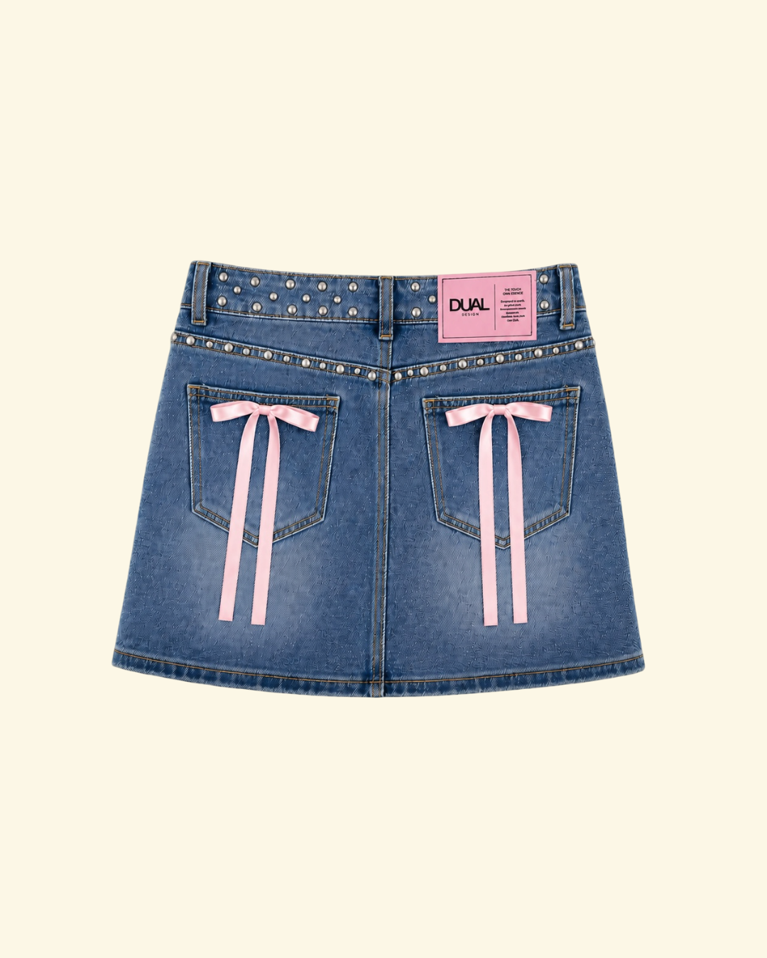 GONNA DENIM FIOCCHI ROSA