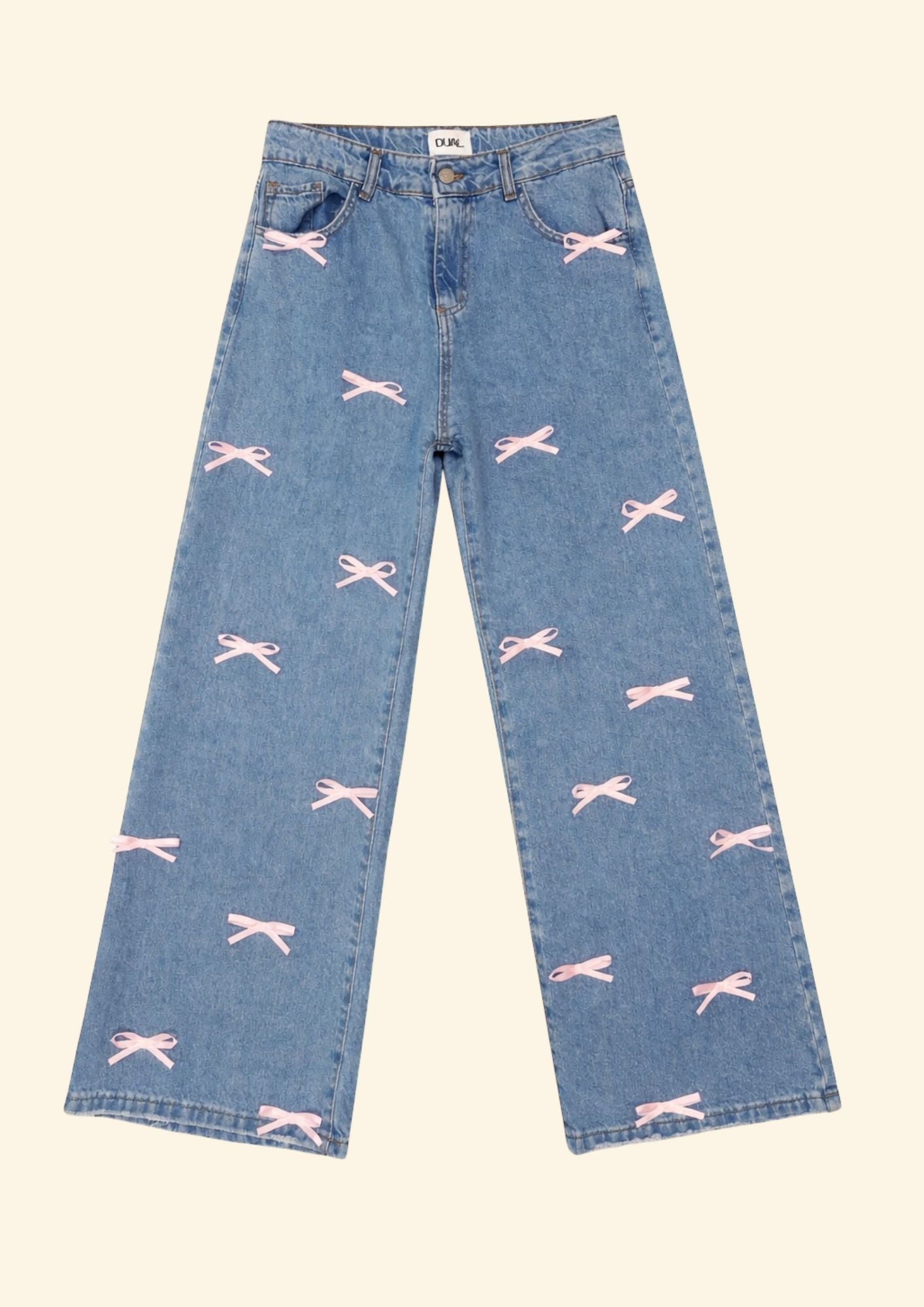 jeans fiocchi rosa
