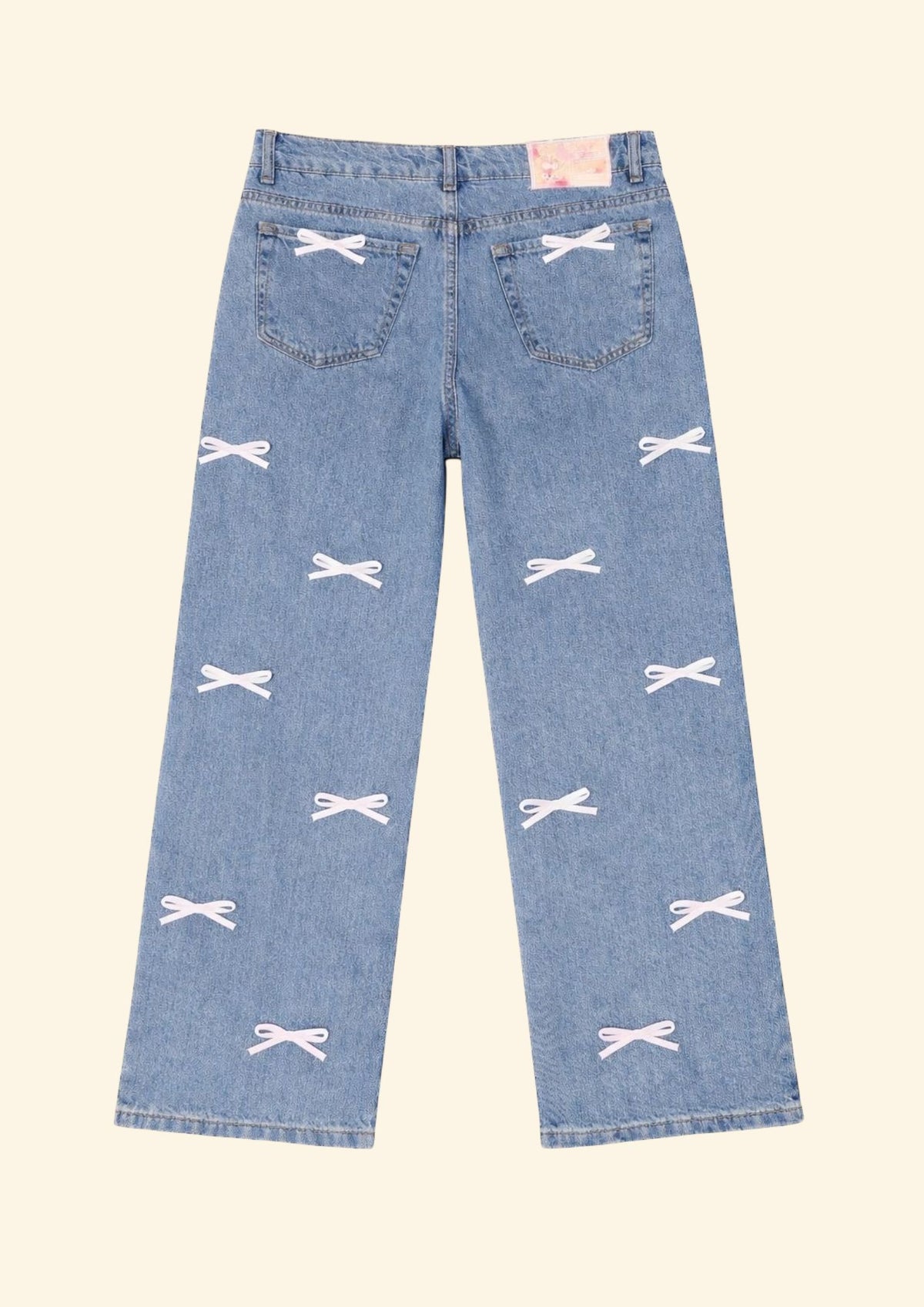 jeans fiocchi bianchi
