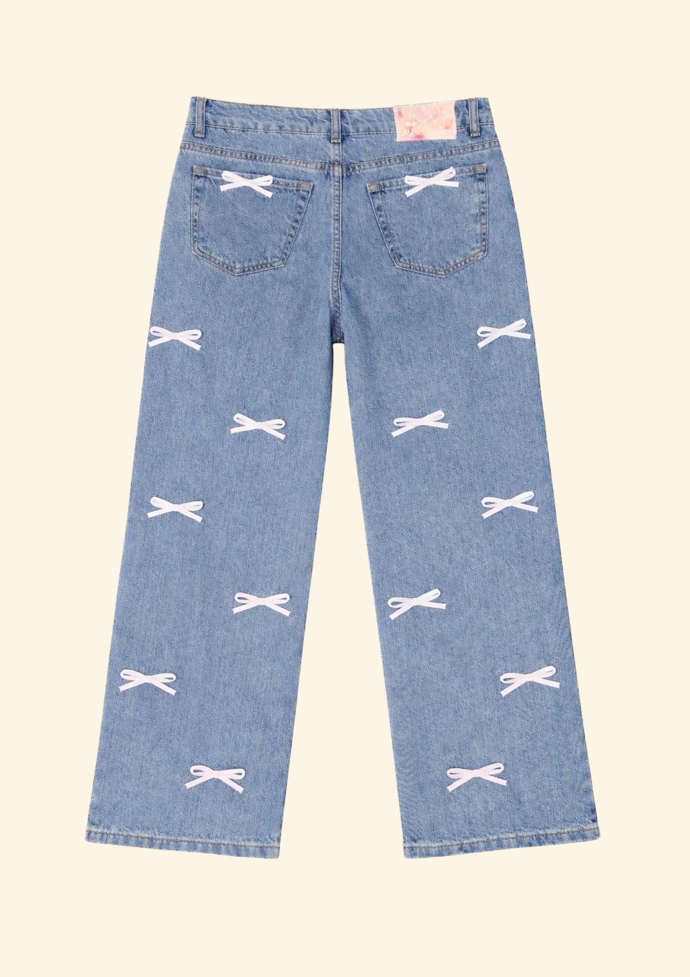 jeans fiocchi bianchi