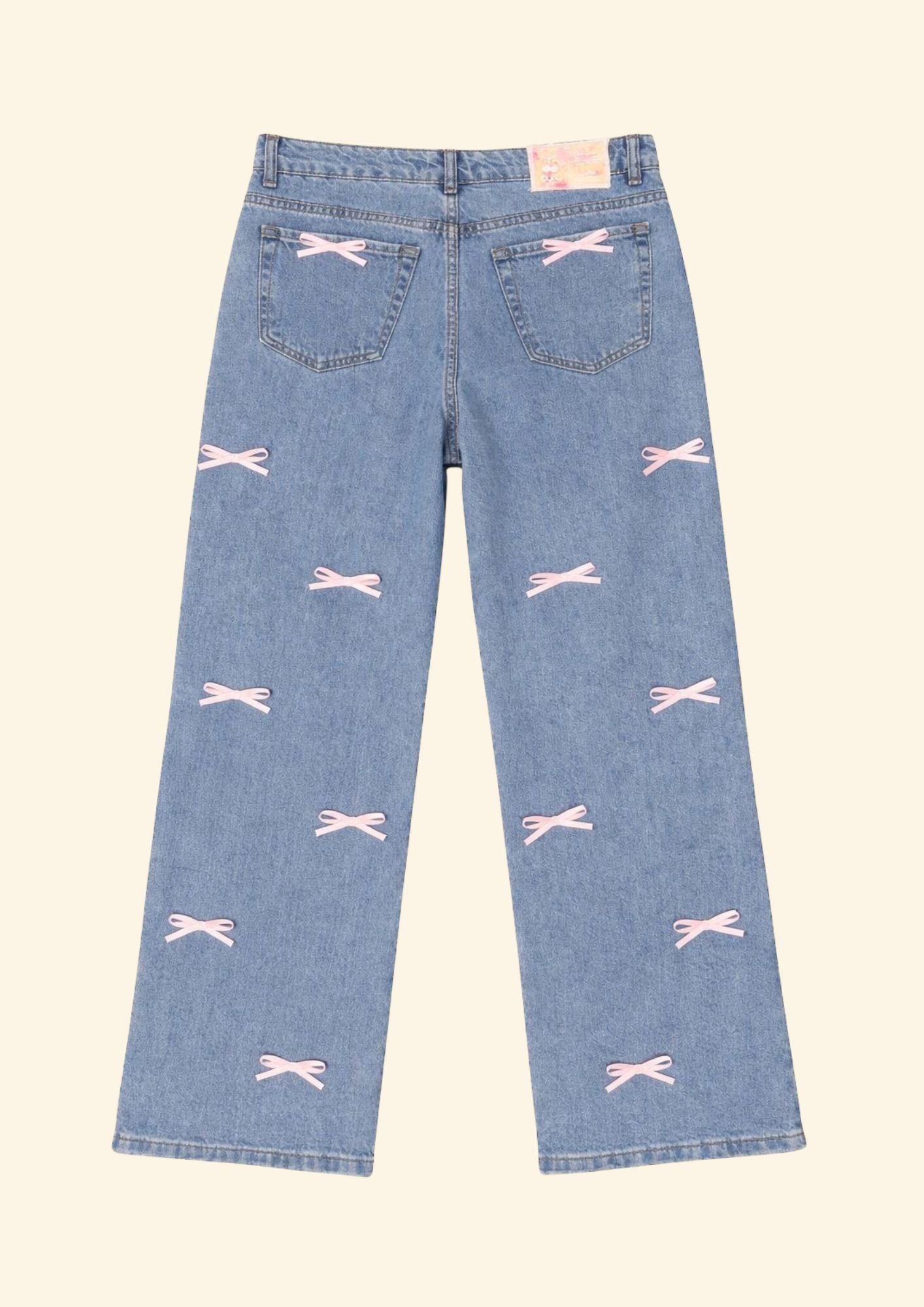 jeans fiocchi rosa