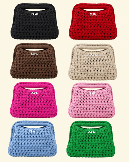 CLUTCH CROCHET MONOCOLORE - PERSONALIZZA LA TUA BORSA