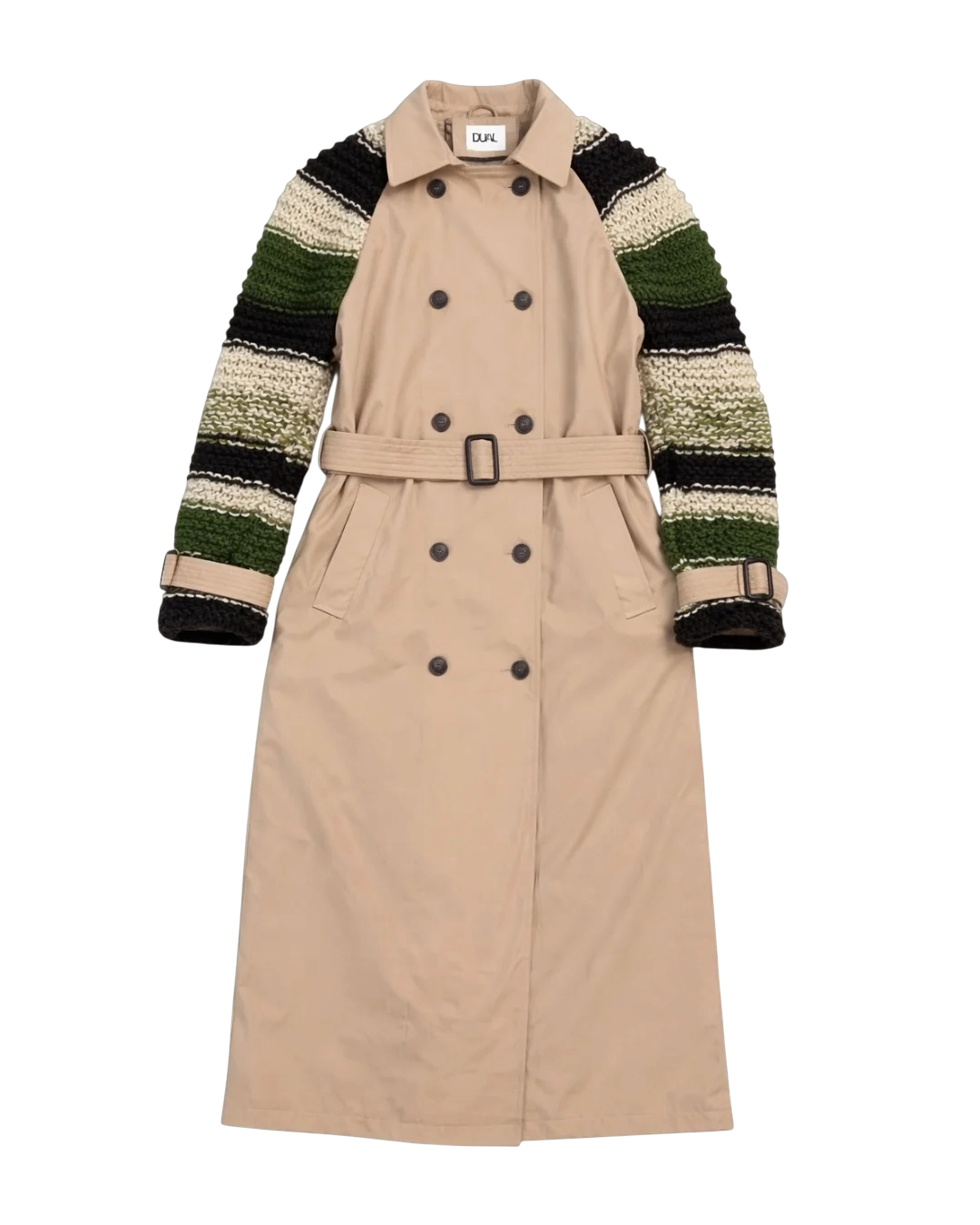TRENCH BEIGE MANICHE MAGLIERIA