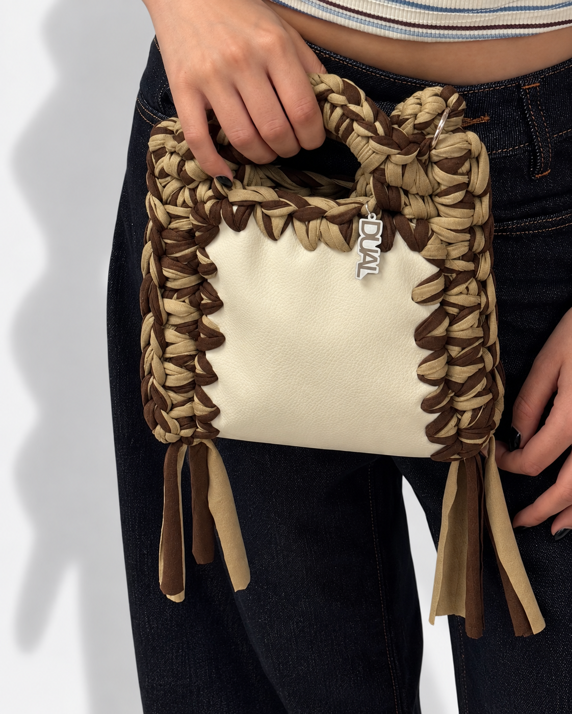 FUNNY BICOLORE - Beige & Marrone