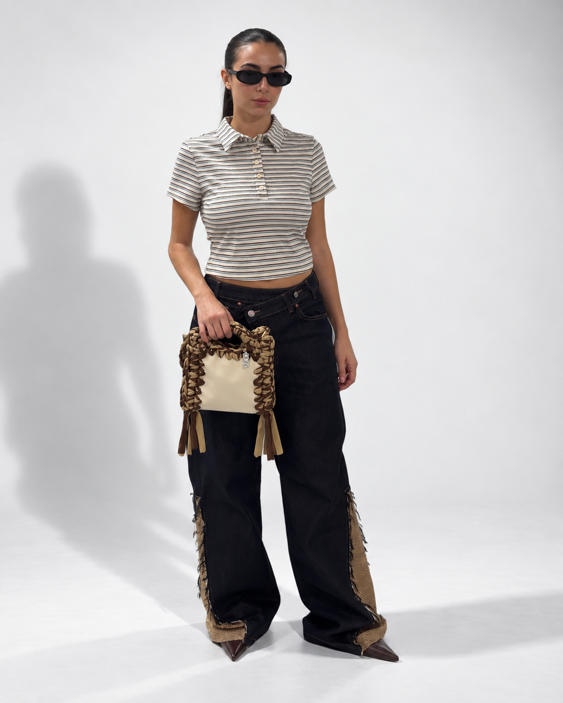 FUNNY BICOLORE - Beige & Marrone