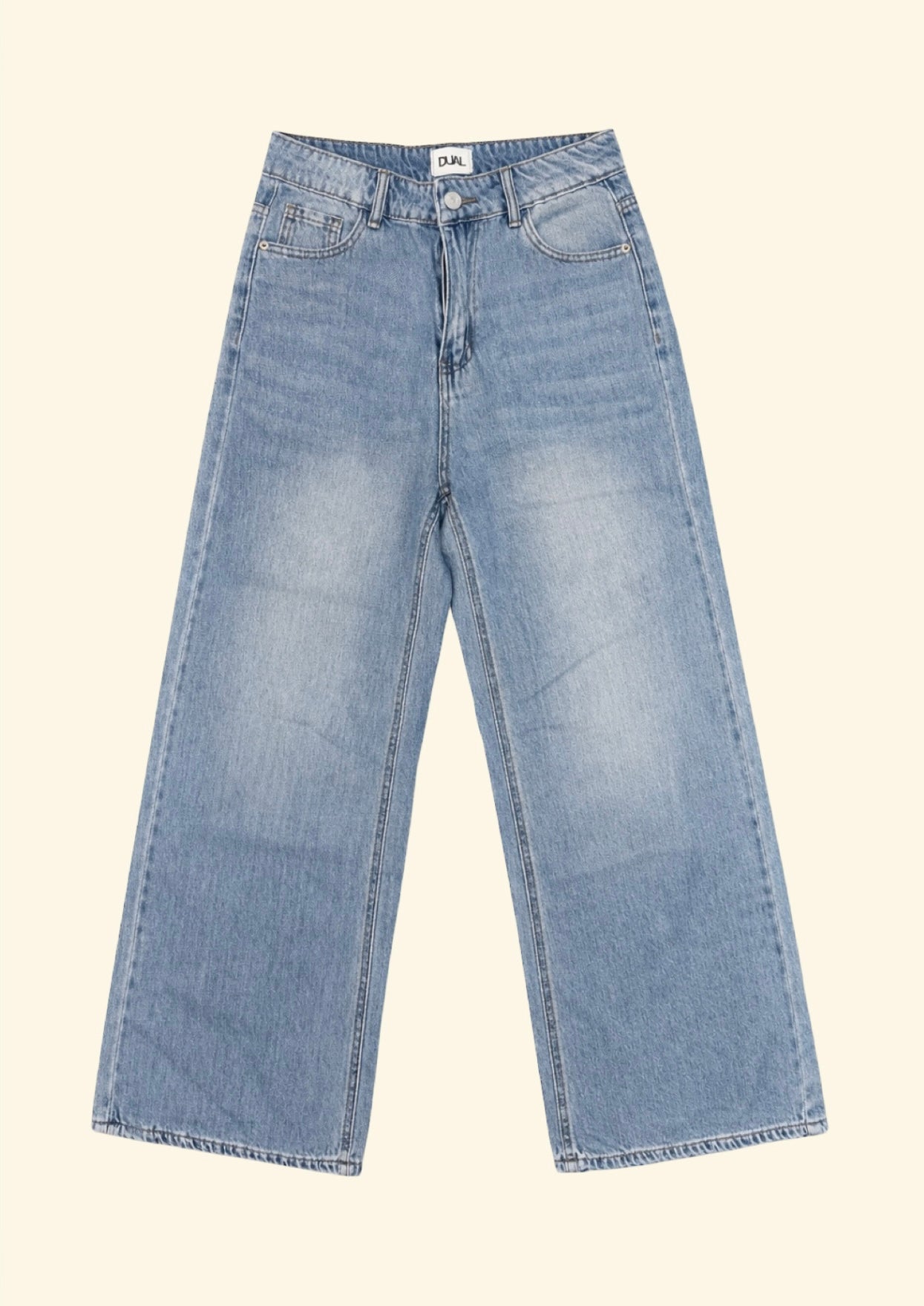 jeans con fiocchi neri e rosa