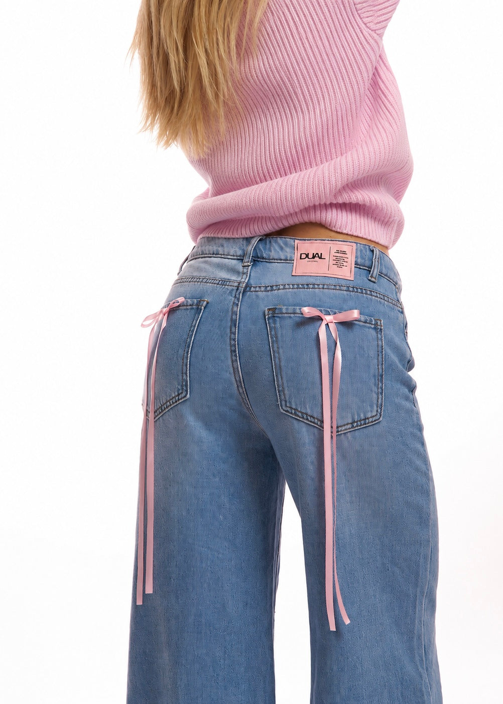 jeans fiocchi rosa