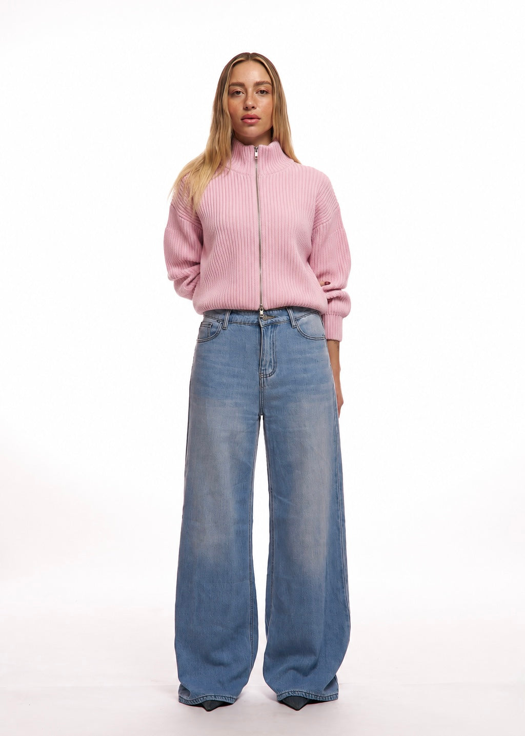 jeans fiocchi rosa