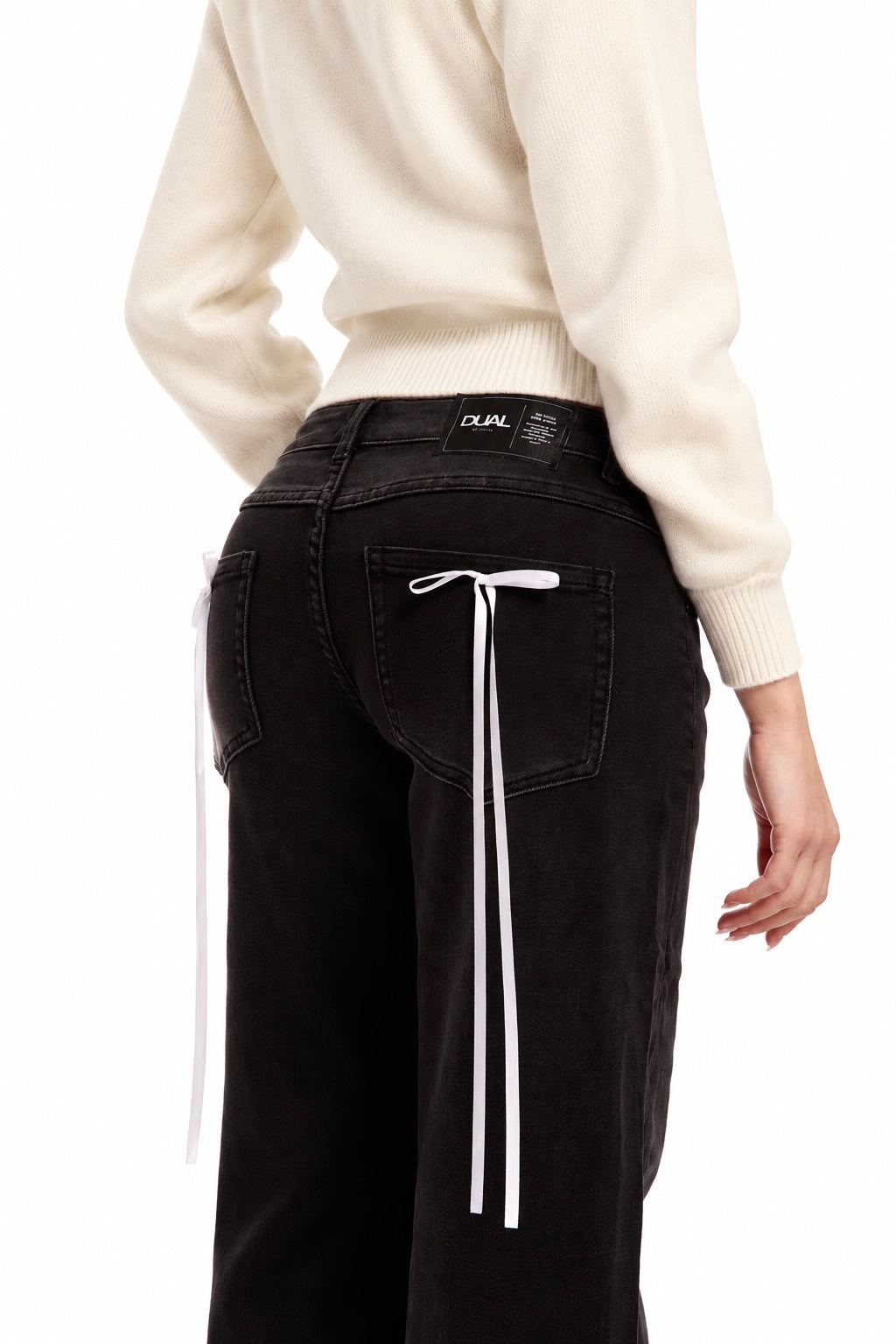 jeans fiocchi bianchi