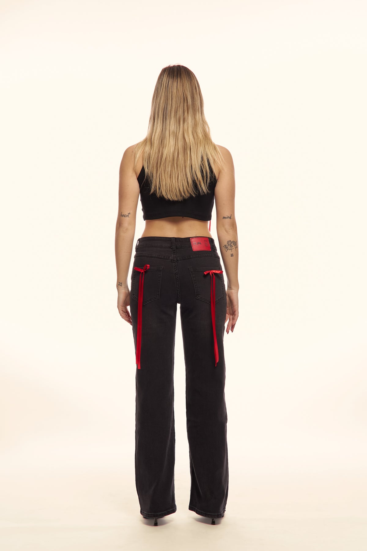jeans fiocchi rossi