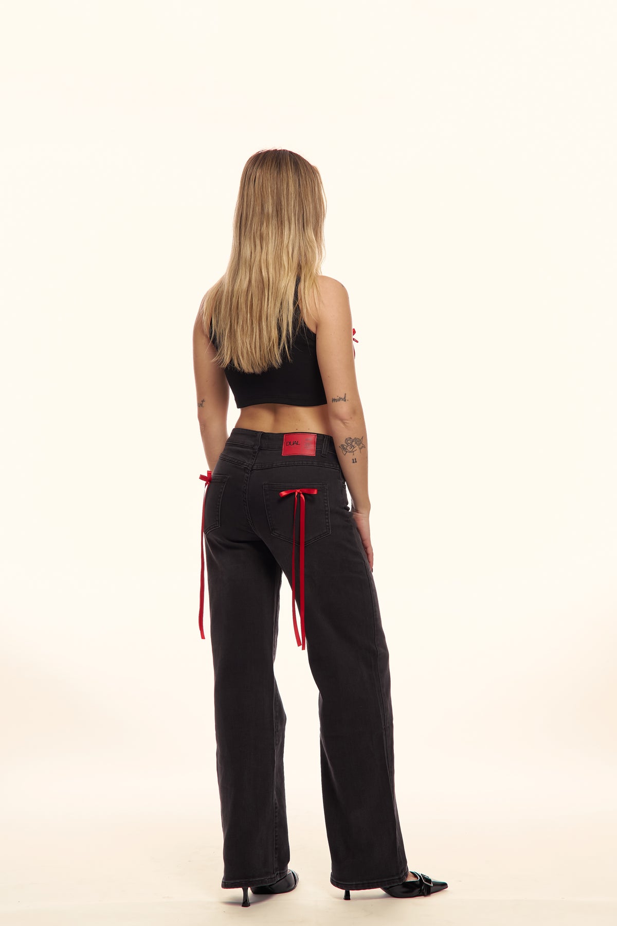 jeans fiocchi rossi