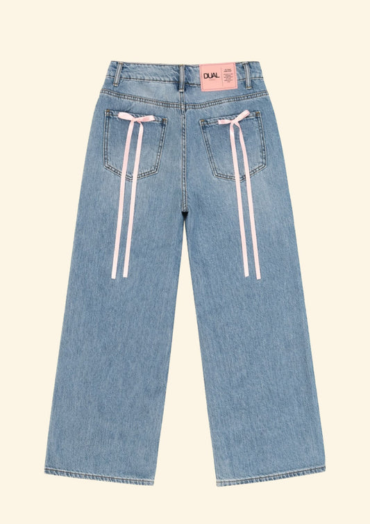 jeans fiocchi rosa