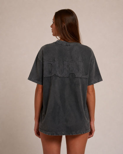 TSHIRT OVER NERA AEROGRAFO UNISEX