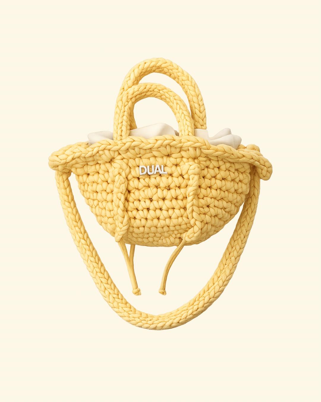 baby doll pastello gialla borse uncinetto crochet
