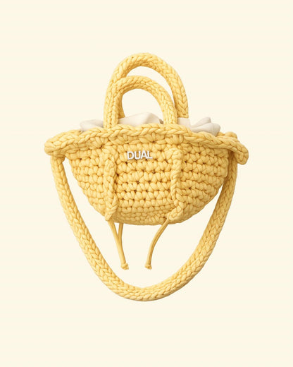 baby doll pastello gialla borse uncinetto crochet
