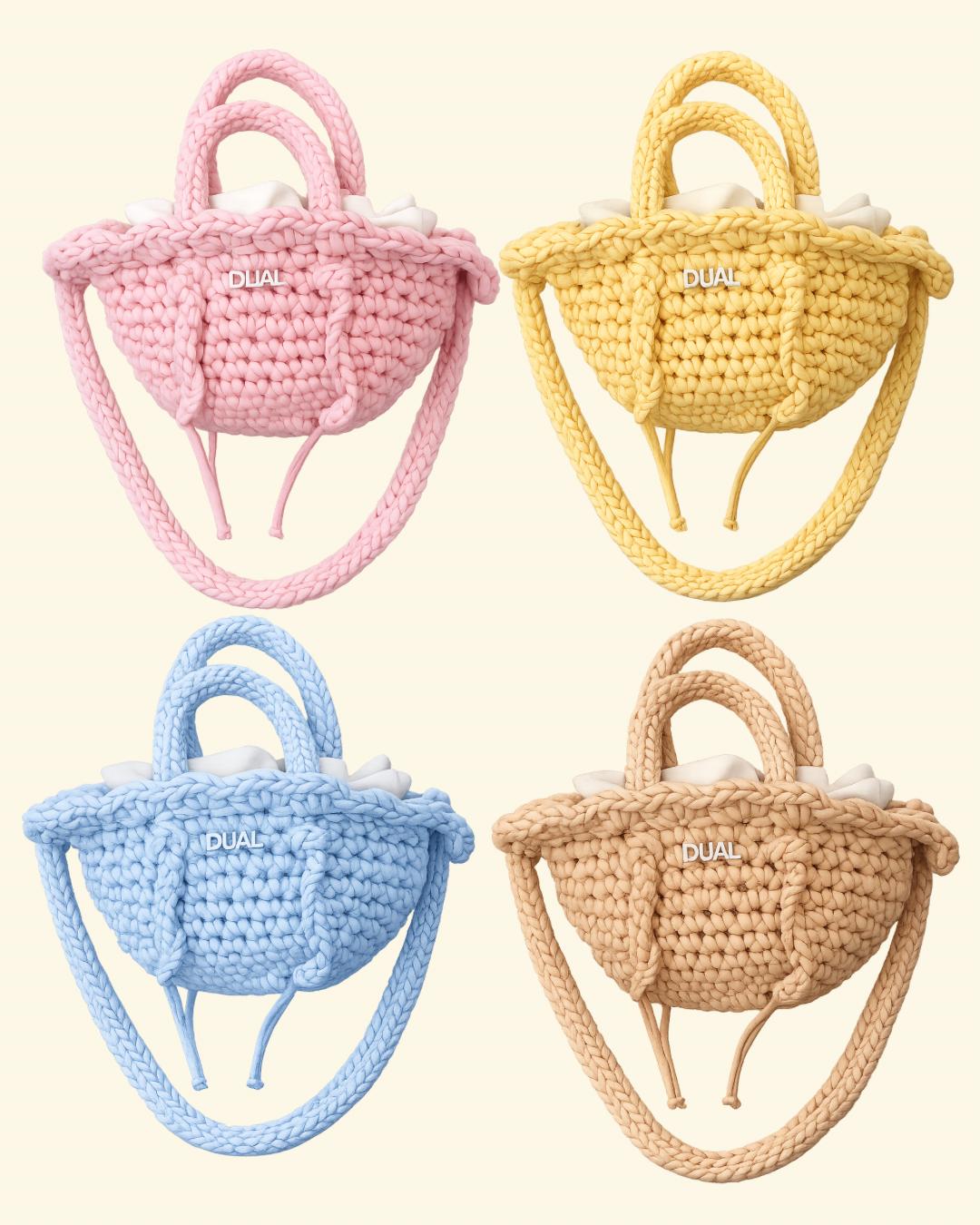 baby doll pastello borse uncinetto crochet

