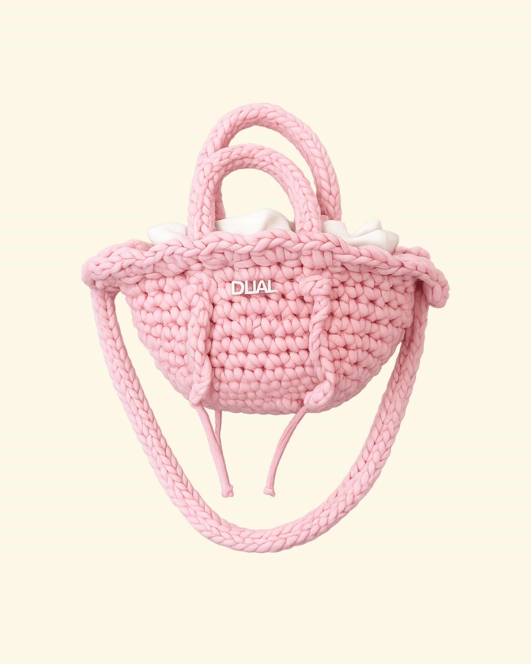 baby doll pastello rosa borse uncinetto crochet
