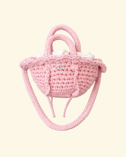 baby doll pastello rosa borse uncinetto crochet

