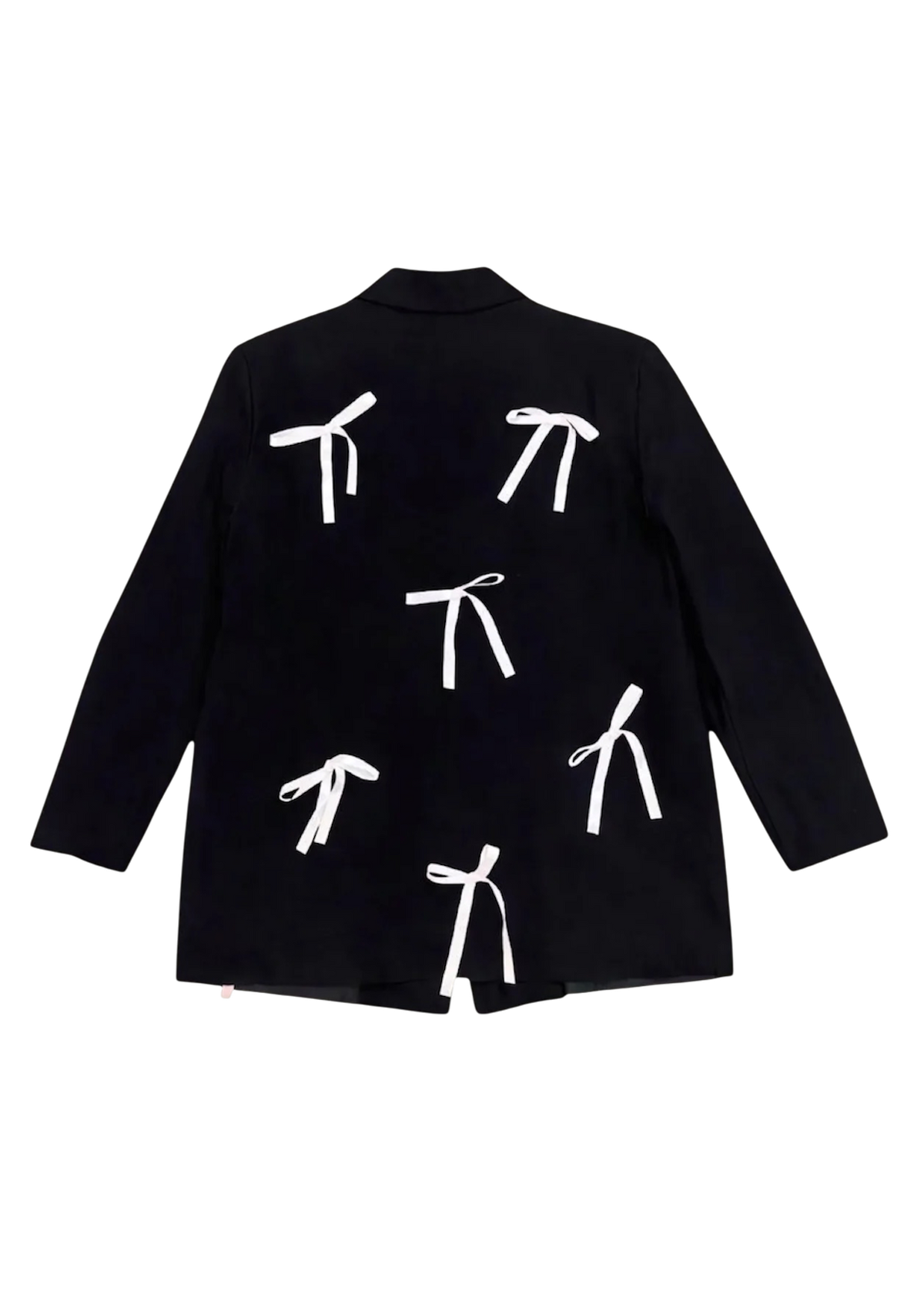 blazer giacca fiocchi bianchi