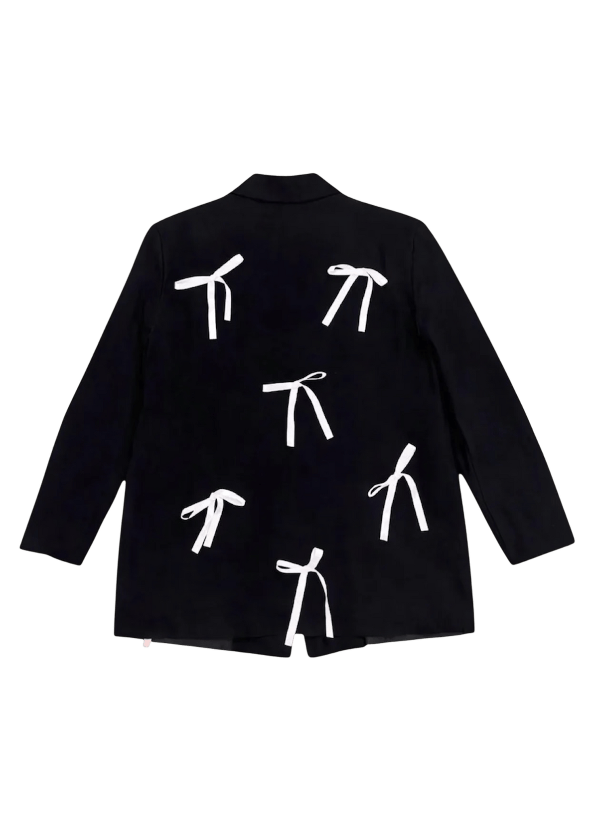 blazer giacca fiocchi bianchi