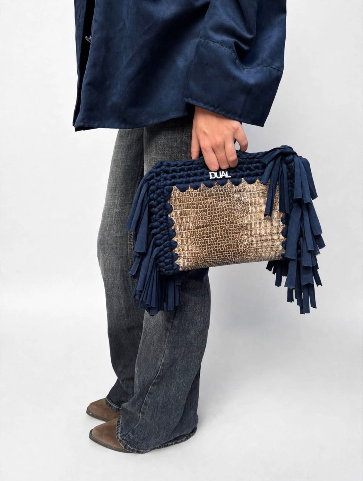 block bag animalier pitone