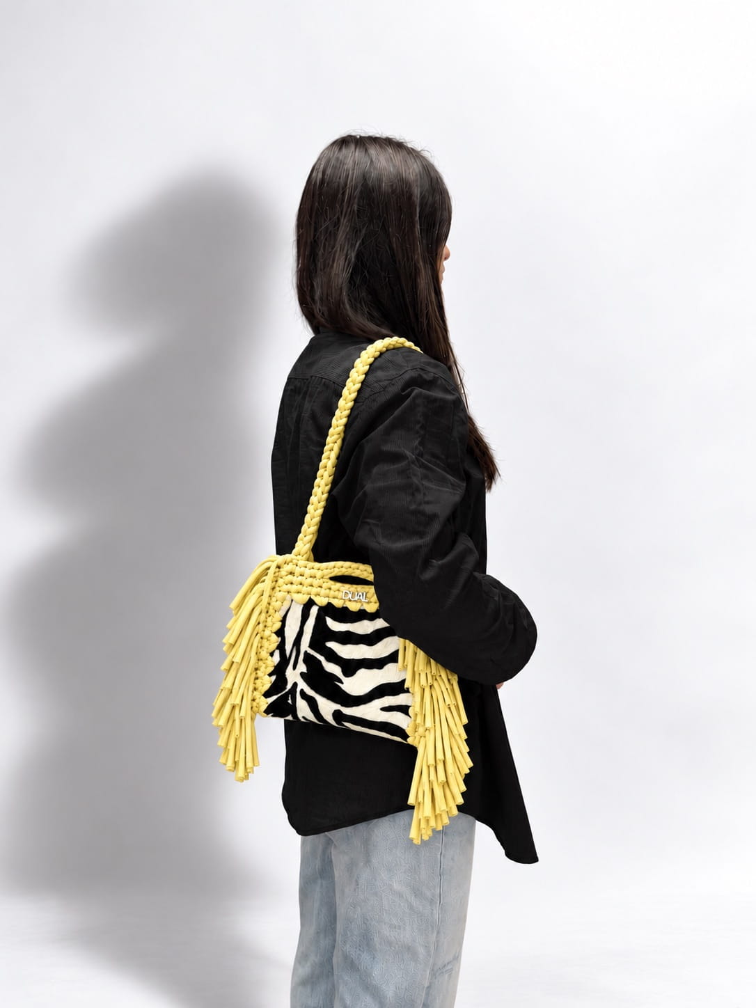 block bag borsa zebrata