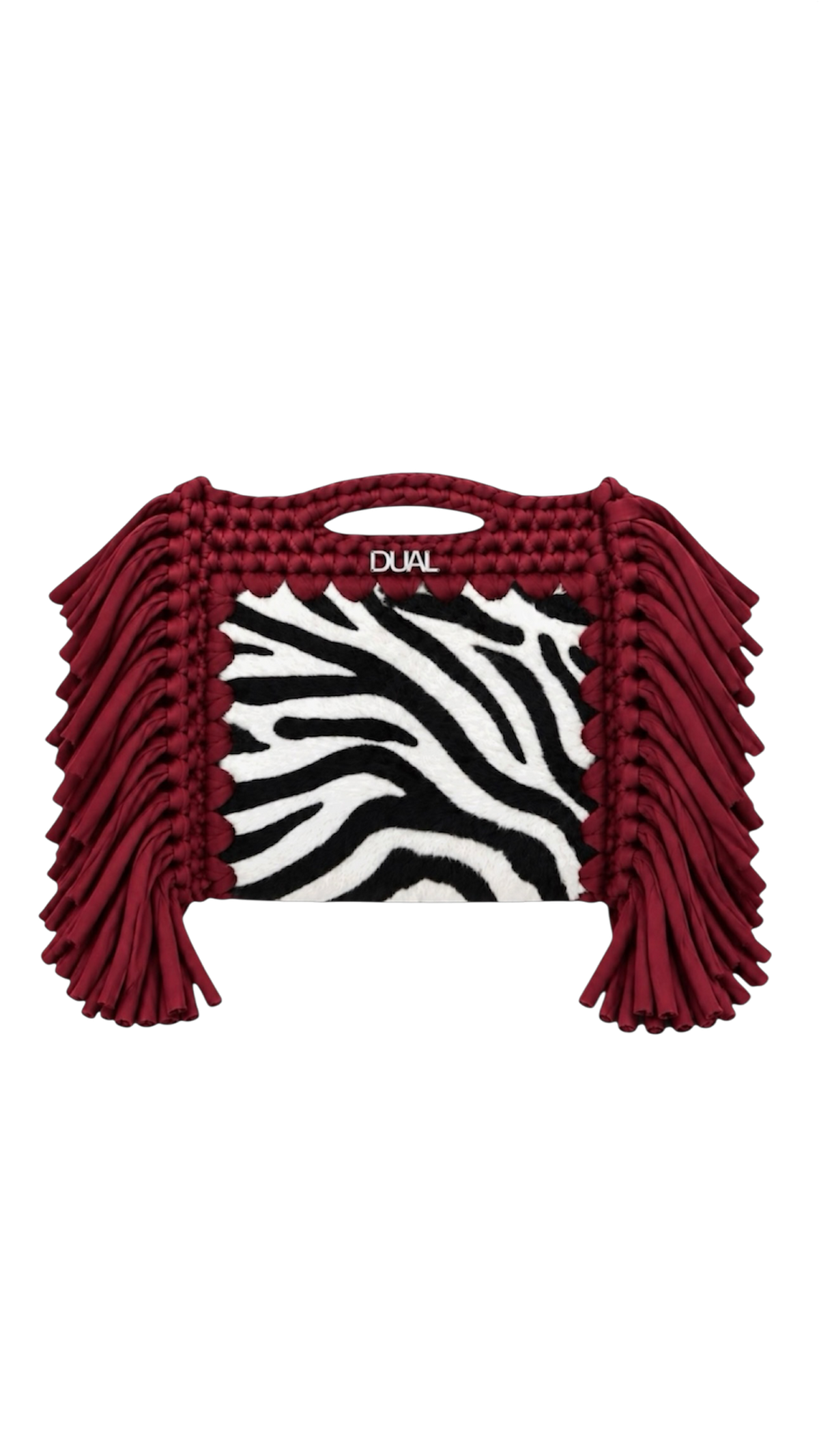borsa block bag animalier zebrata